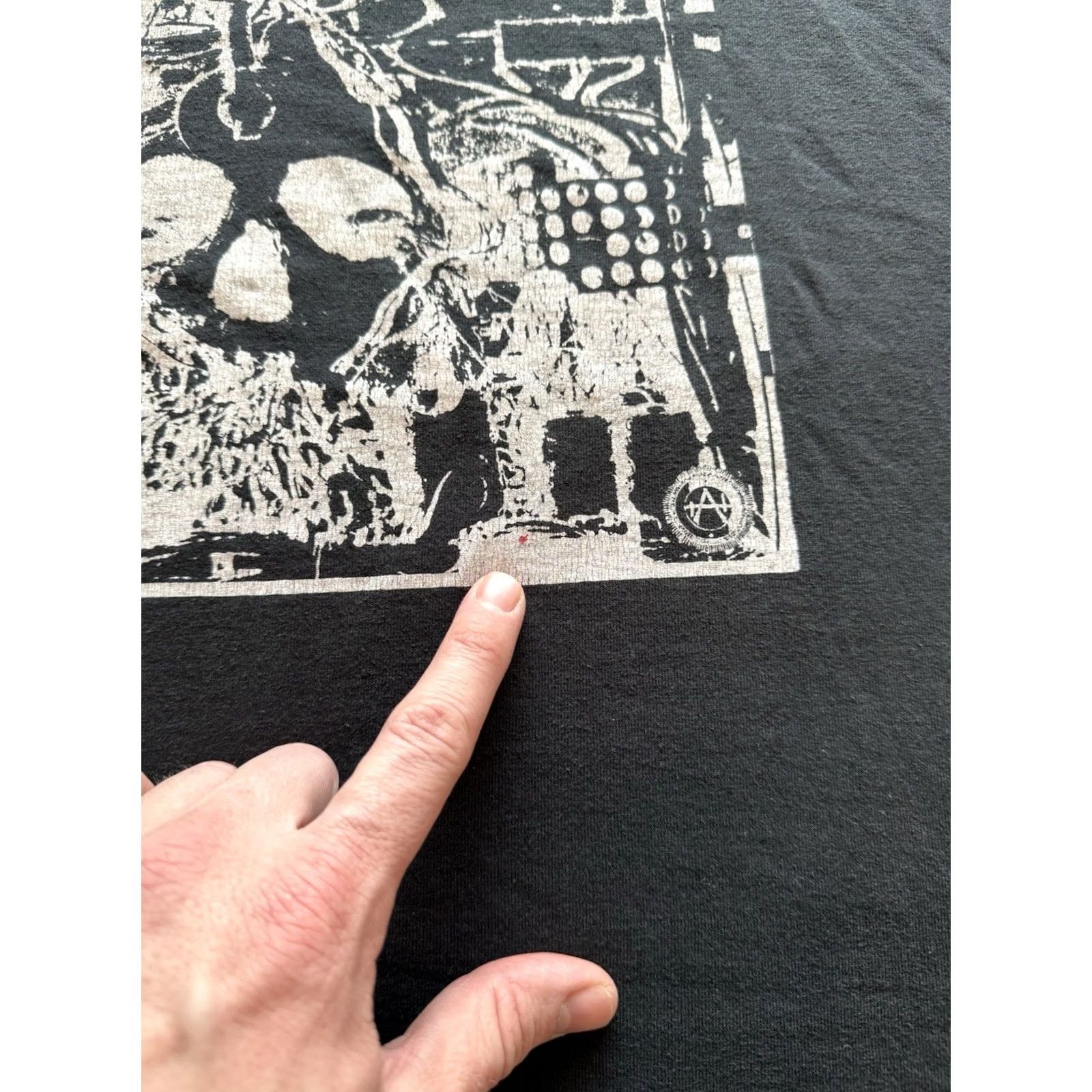 Vintage VINTAGE 90s Christ On Parade T Shirt Sz L Anarcho-Punk Band Faction Econochrist Shirt Mens Black 1990s Punk Band Graphic Print Size US L / EU 52-54 / 3 - 5 Thumbnail