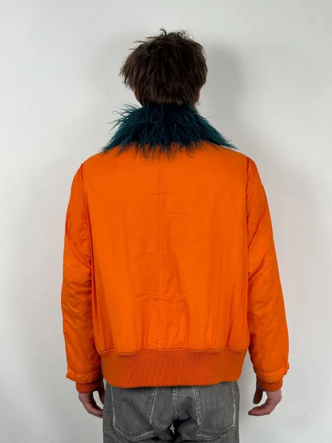 Maison Margiela AW2018 Maison Margiela Orange Navy Fur Collar Bomber Jacket Size US M / EU 48-50 / 2 - 3 Thumbnail