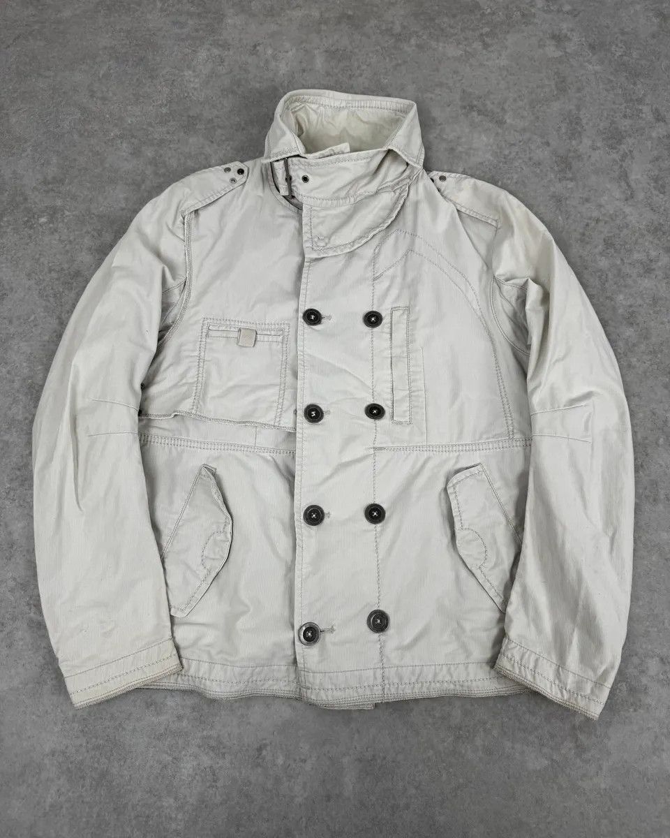 Marithe + Francois Girbaud 1990s Marithé + François Girbaud Beige Saharienne Jacket Size US M / EU 48-50 / 2 - 1 Thumbnail