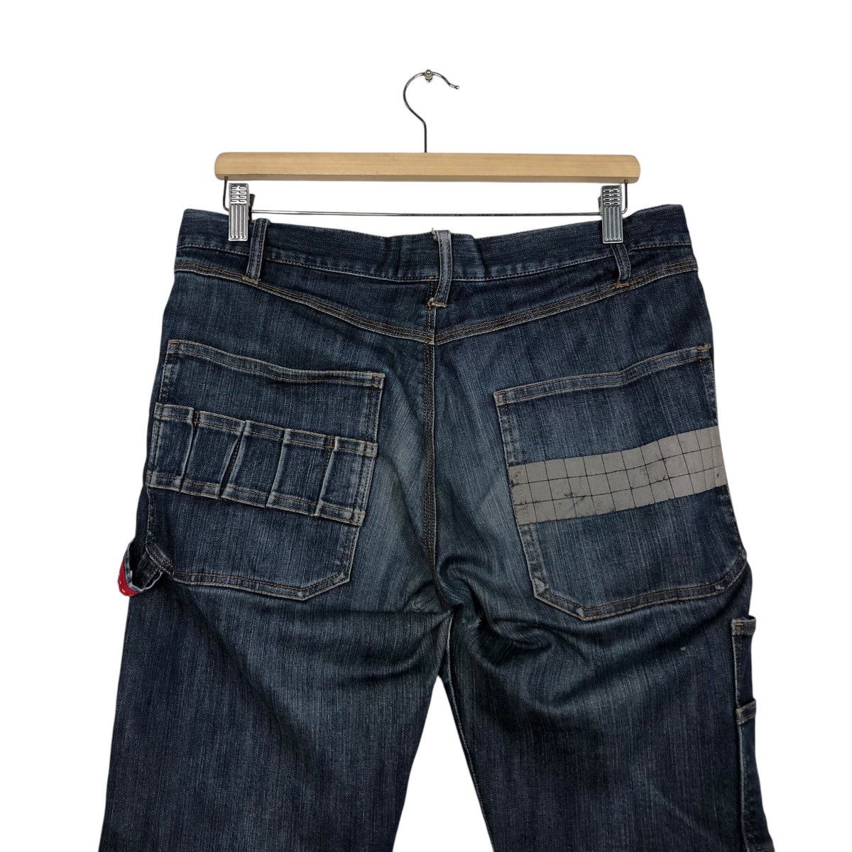 Japanese Brand 📌Rich Blue Vintage Denim Biker Pants Resque Squad Size 34" / US 12 / IT 48 - 10 Thumbnail
