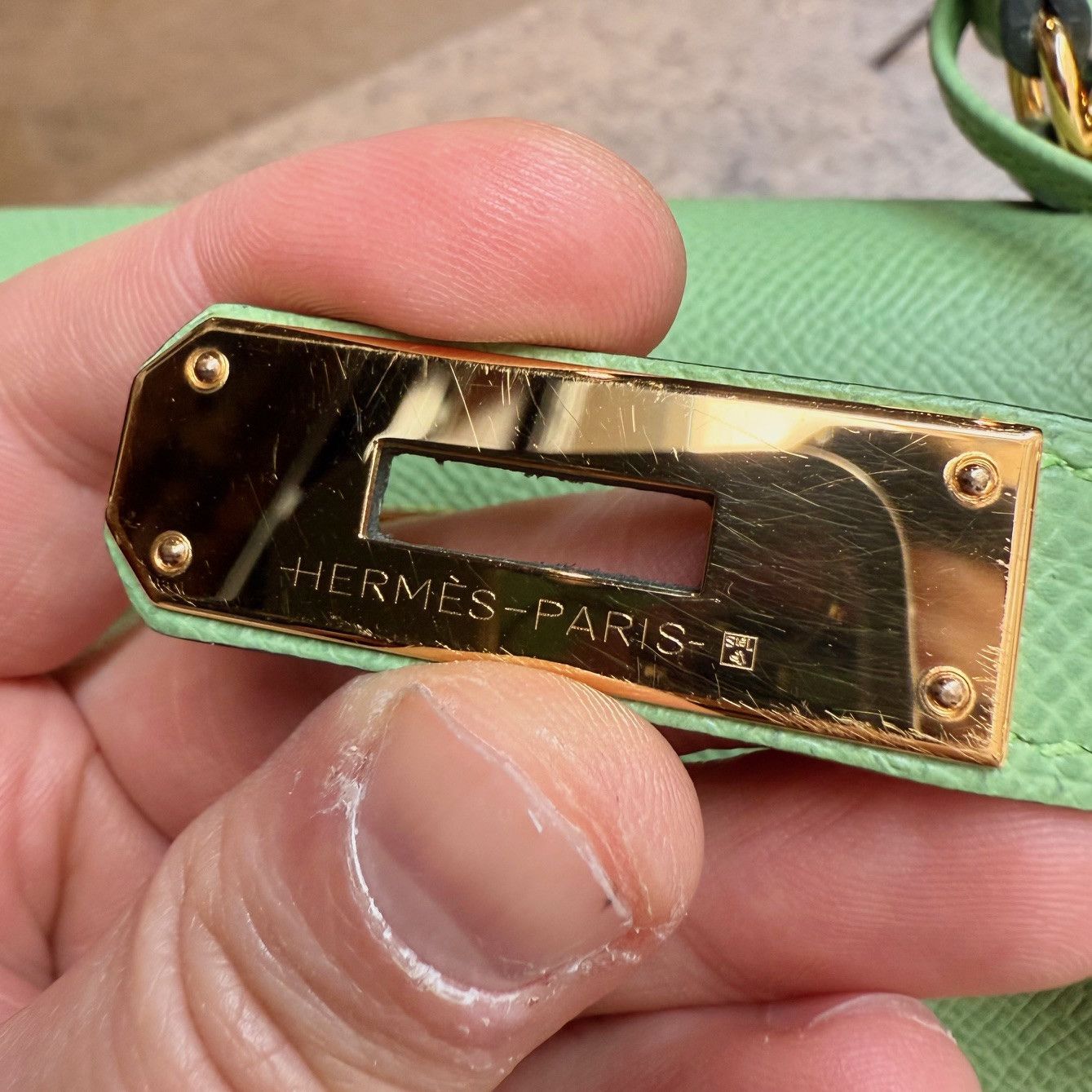 Hermes Hermès 2021 Criquet Green Epsom Kelly II Sellier 28 GHW Bag Size ONE SIZE - 17 Thumbnail