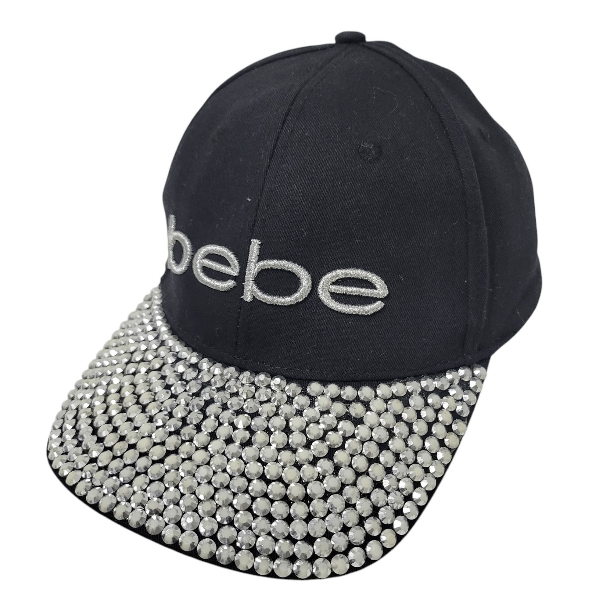 Bebe Bebe Rhinestone Crystal Sparkle Baseball Hat Cap One Size Size ONE SIZE - 3 Thumbnail