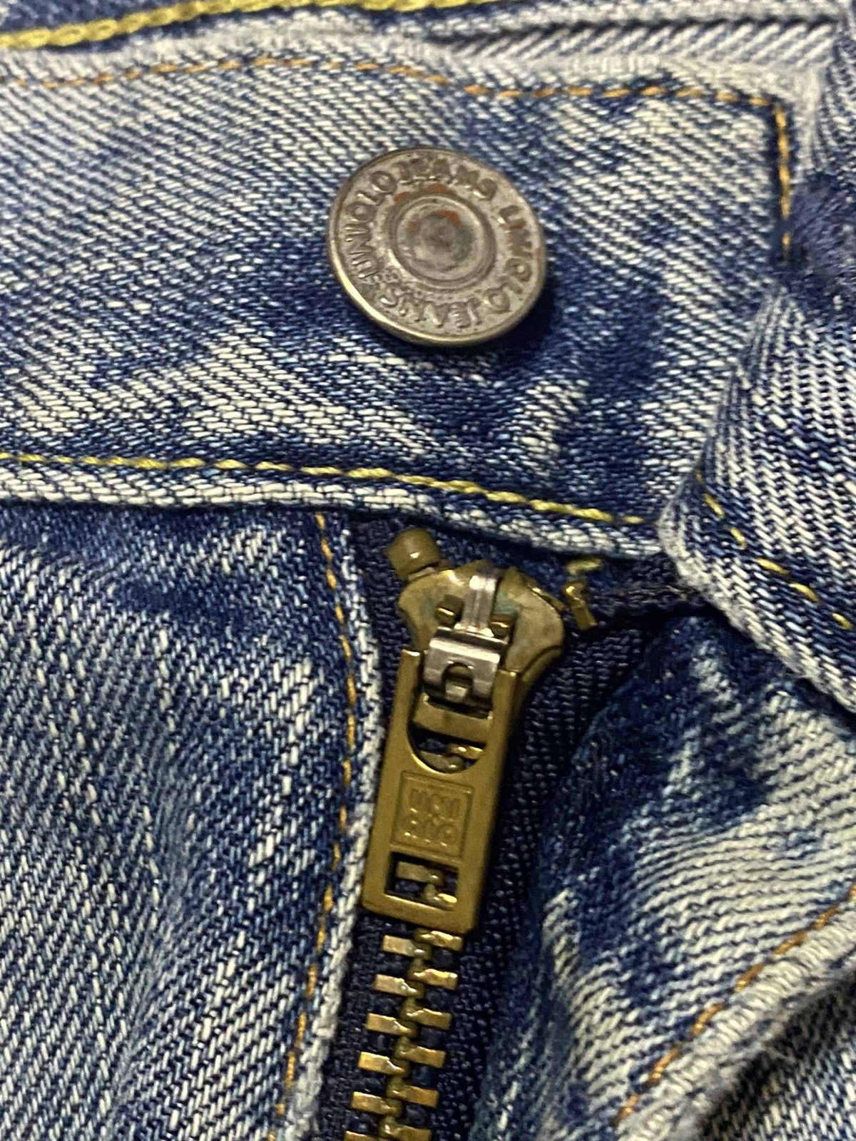 Japanese Brand Vintage Uniqlo Faded Wash Distressed Flare Style Jeans Size US 32 / EU 48 - 10 Thumbnail