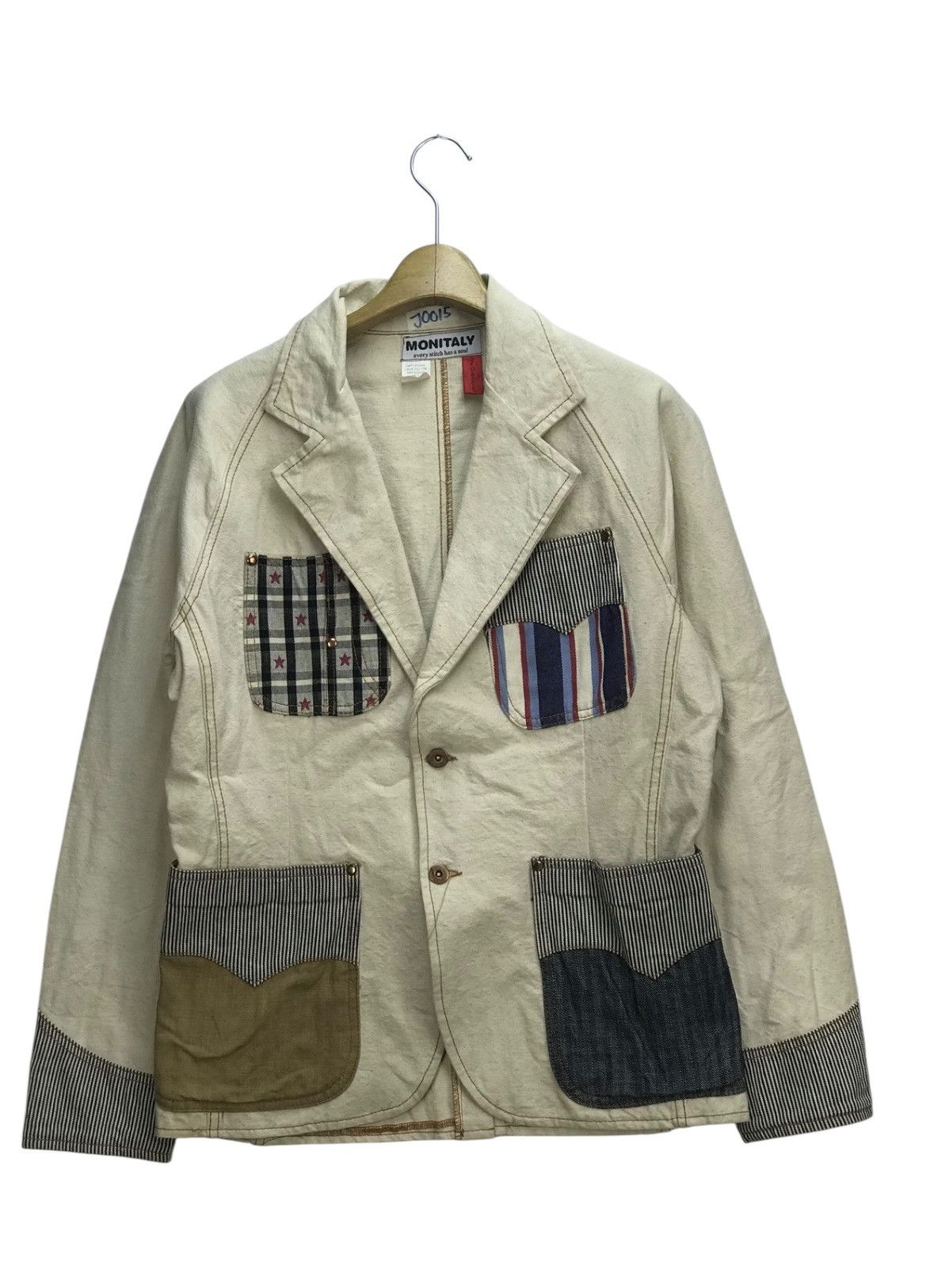 Monitaly Monitaly Patchwork Lounge Jacket Workwear Chore Canvas Size US M / EU 48-50 / 2 - 1 Thumbnail