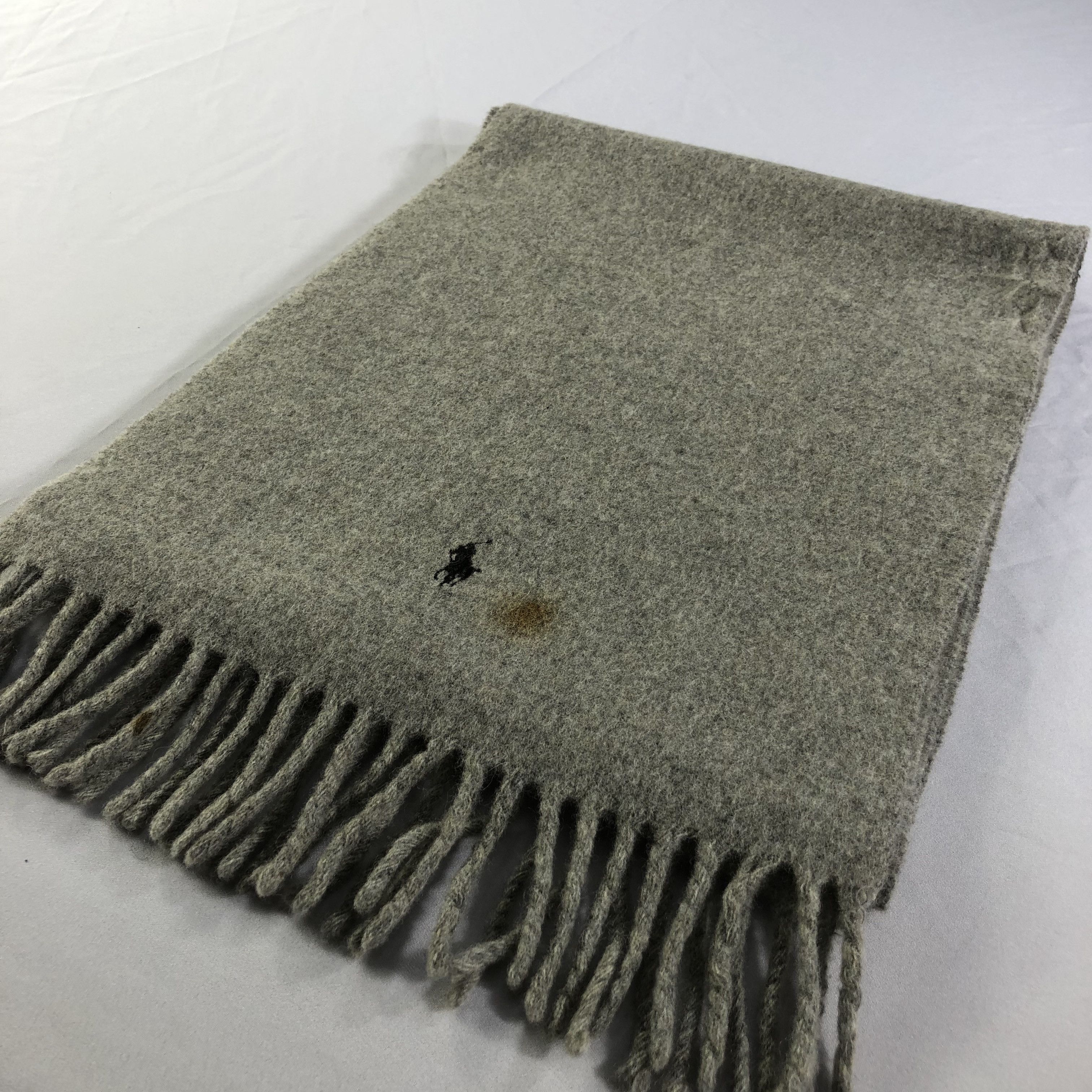 Polo Ralph Lauren Polo Ralph Lauren Plain Wool Scarf Muffler V1675 Size ONE SIZE - 3 Thumbnail