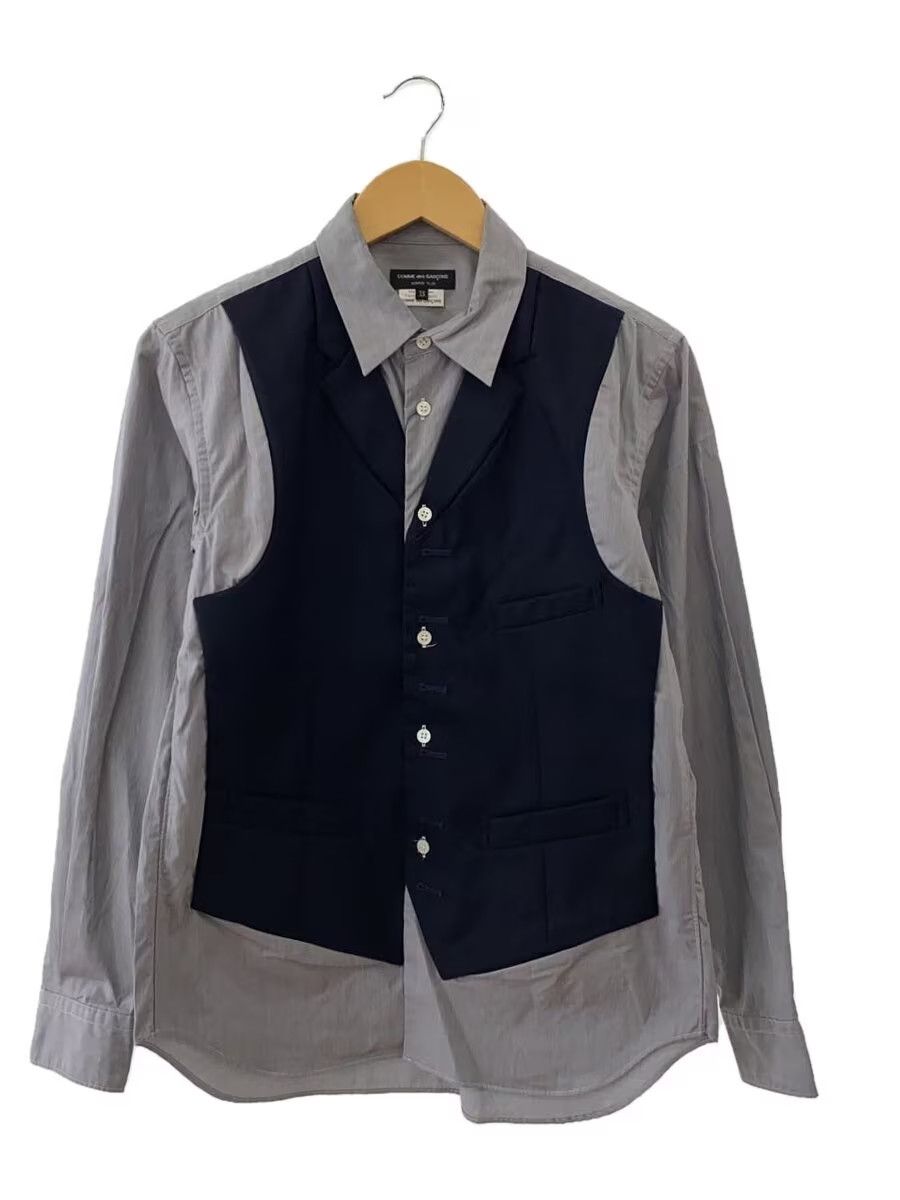 Comme des Garcons × Comme des Garcons Homme Plus AW09 Patchwork Vest Button Shirt Size US XS / EU 42 / 0 - 1 Thumbnail