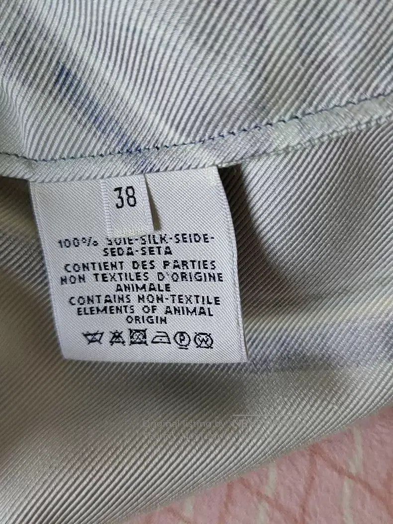 Hermes Hermes Silk dress with all-over logo, 100% silk Size XS / US 0-2 / IT 36-38 - 4 Thumbnail