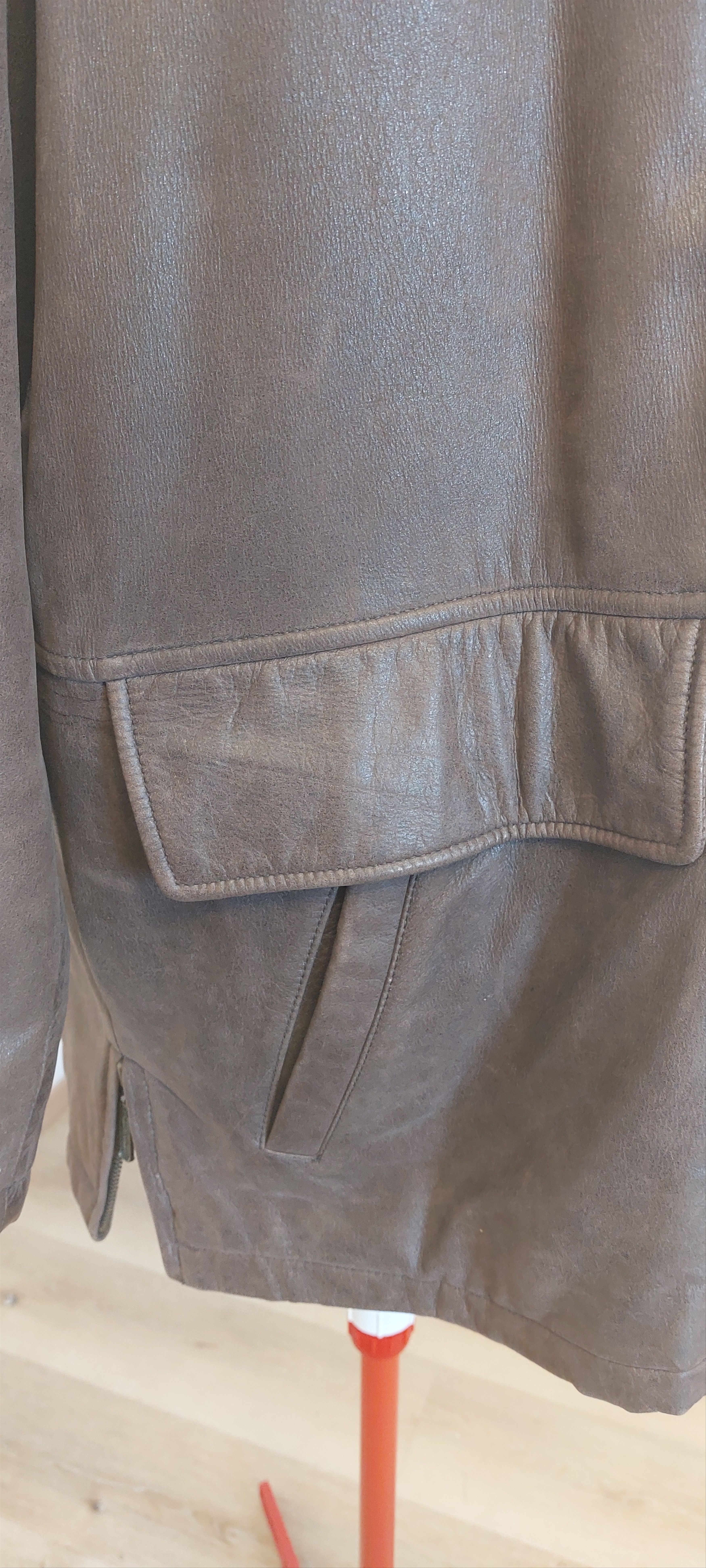 Vintage Vintage Italian Nubuck Leather Blazer Brown EU 54 Size US L / EU 52-54 / 3 - 6 Thumbnail