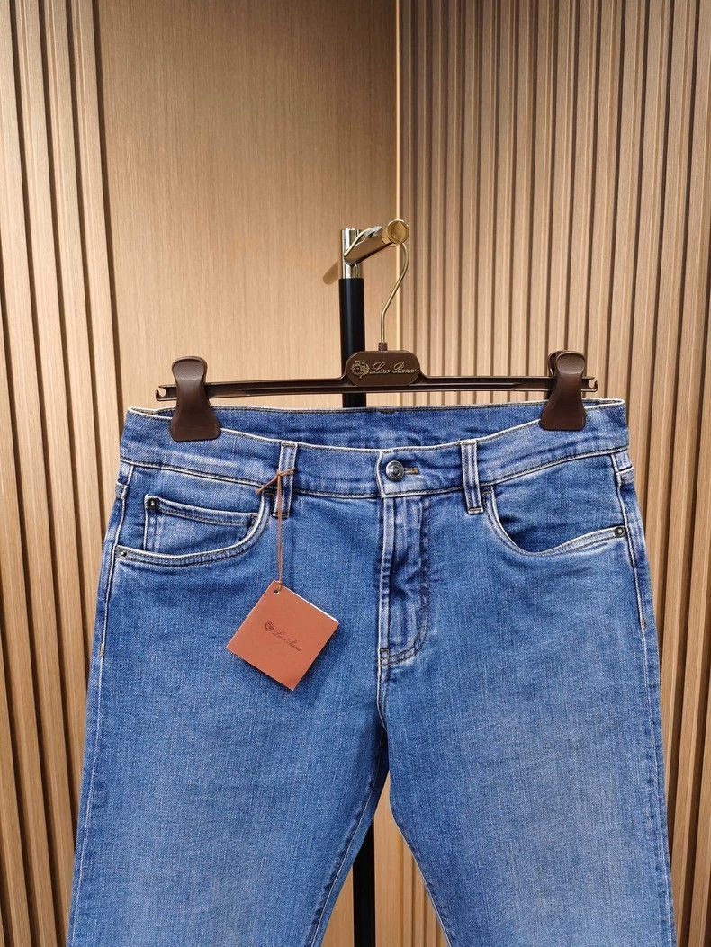 Ermenegildo Zegna Loro Piana Quarona Blue Denim Jeans-2508 Size US 34 / EU 50 - 4 Thumbnail