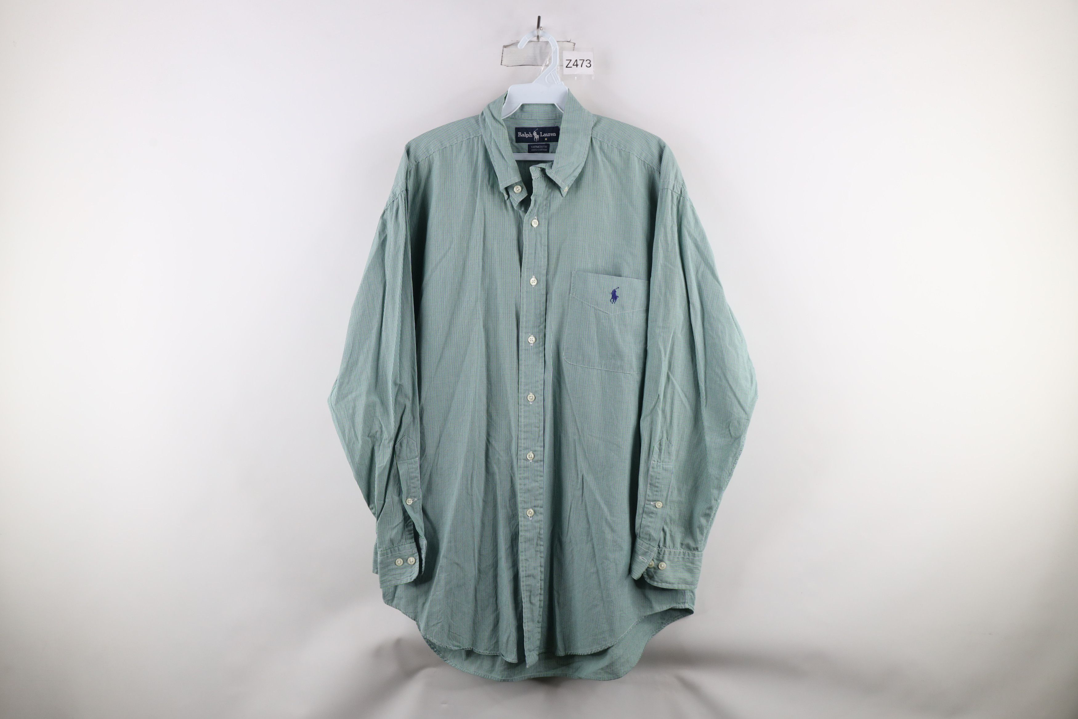 Polo Ralph Lauren Vintage 90s Ralph Lauren Collared Button Down Shirt Green Size US L / EU 52-54 / 3 - 1 Thumbnail