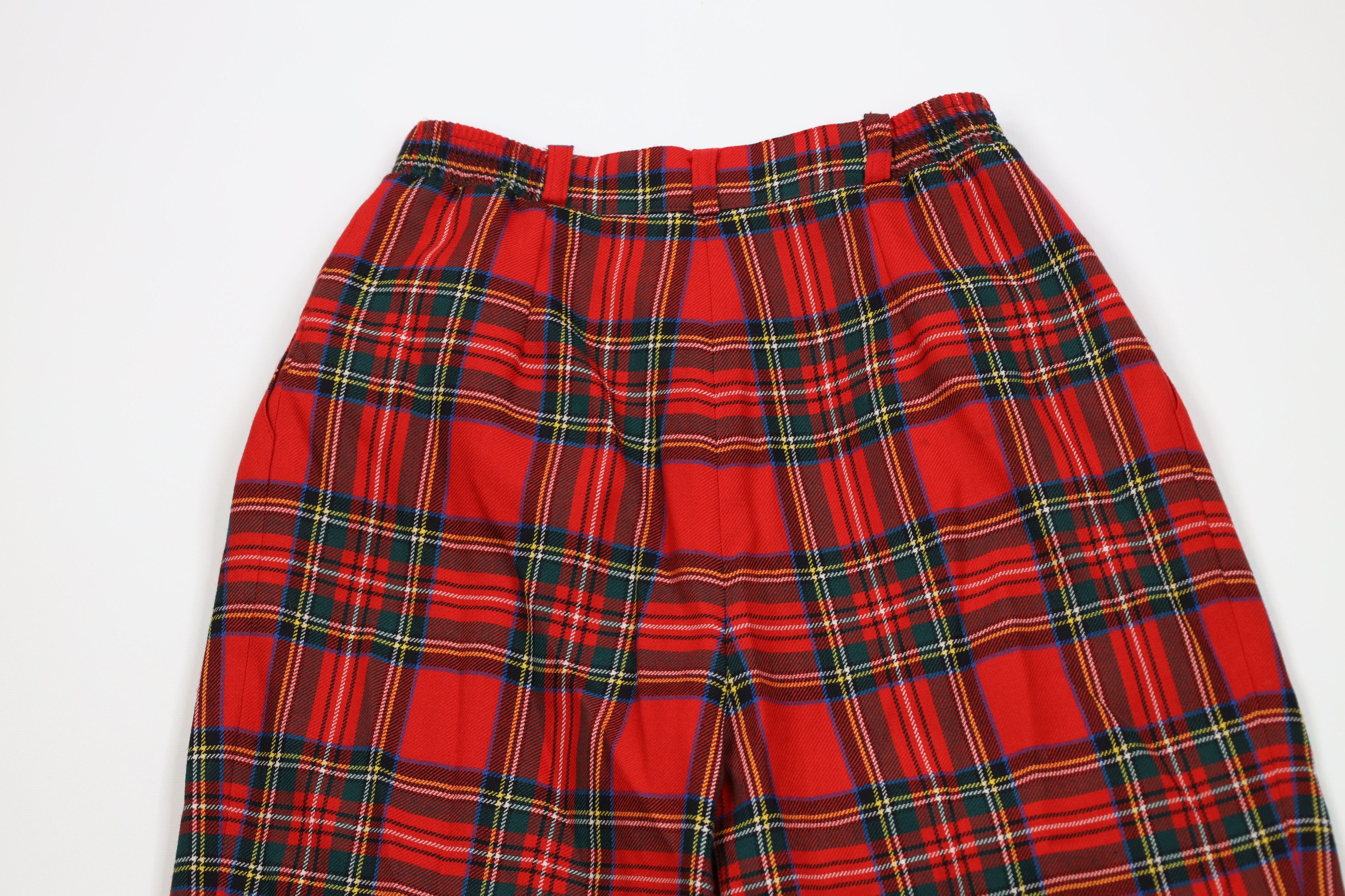 Vintage Vintage 90s Streetwear Tapered Leg Chino Pants Red Plaid Size 28" / US 6 / IT 42 - 10 Thumbnail