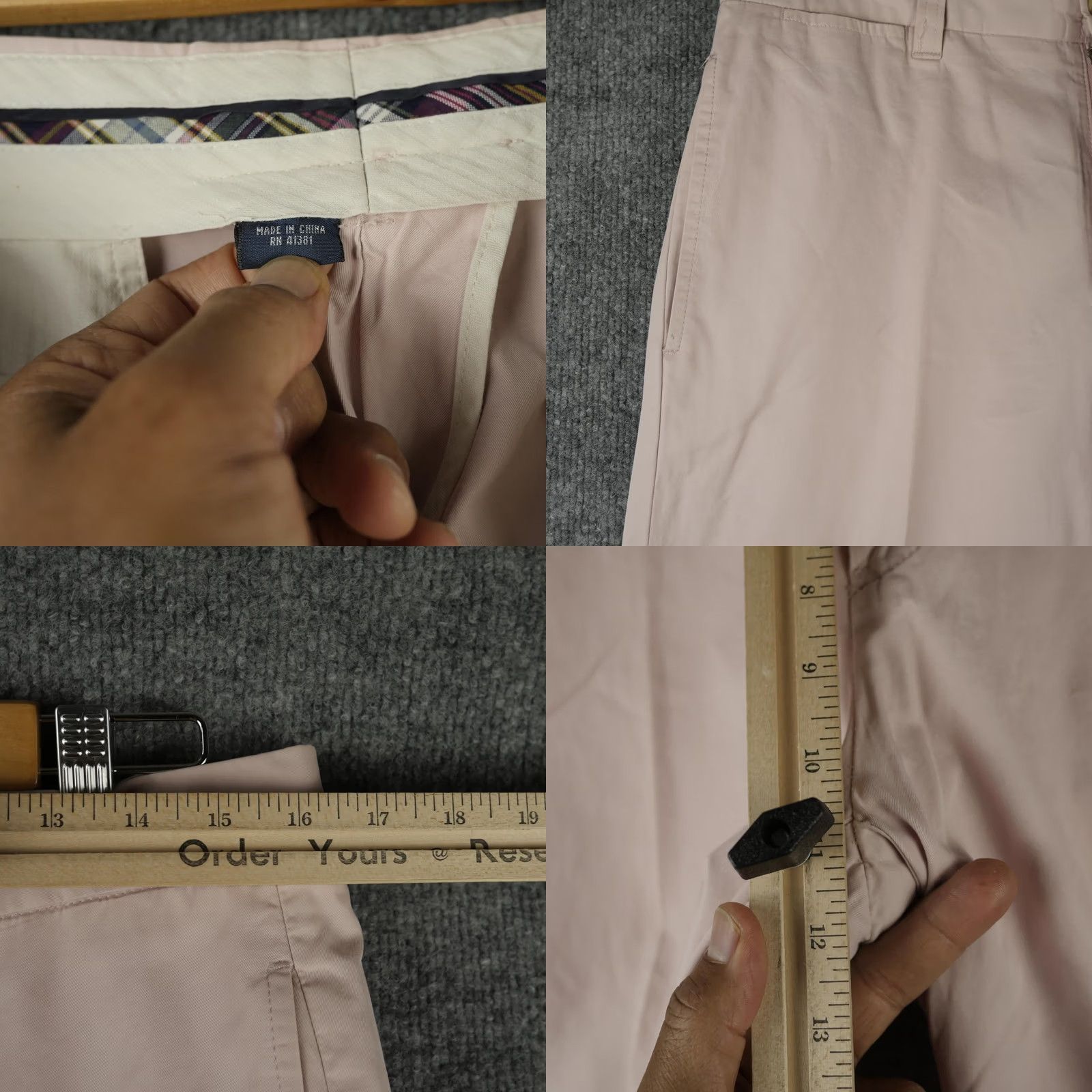 Polo Ralph Lauren Polo Ralph Lauren Pants Mens 33x32 Chino Straight Classic Fit Cotton Twill Pink Slant Pocket Flat Front Size US XS / EU 42 / 0 - 9 Thumbnail