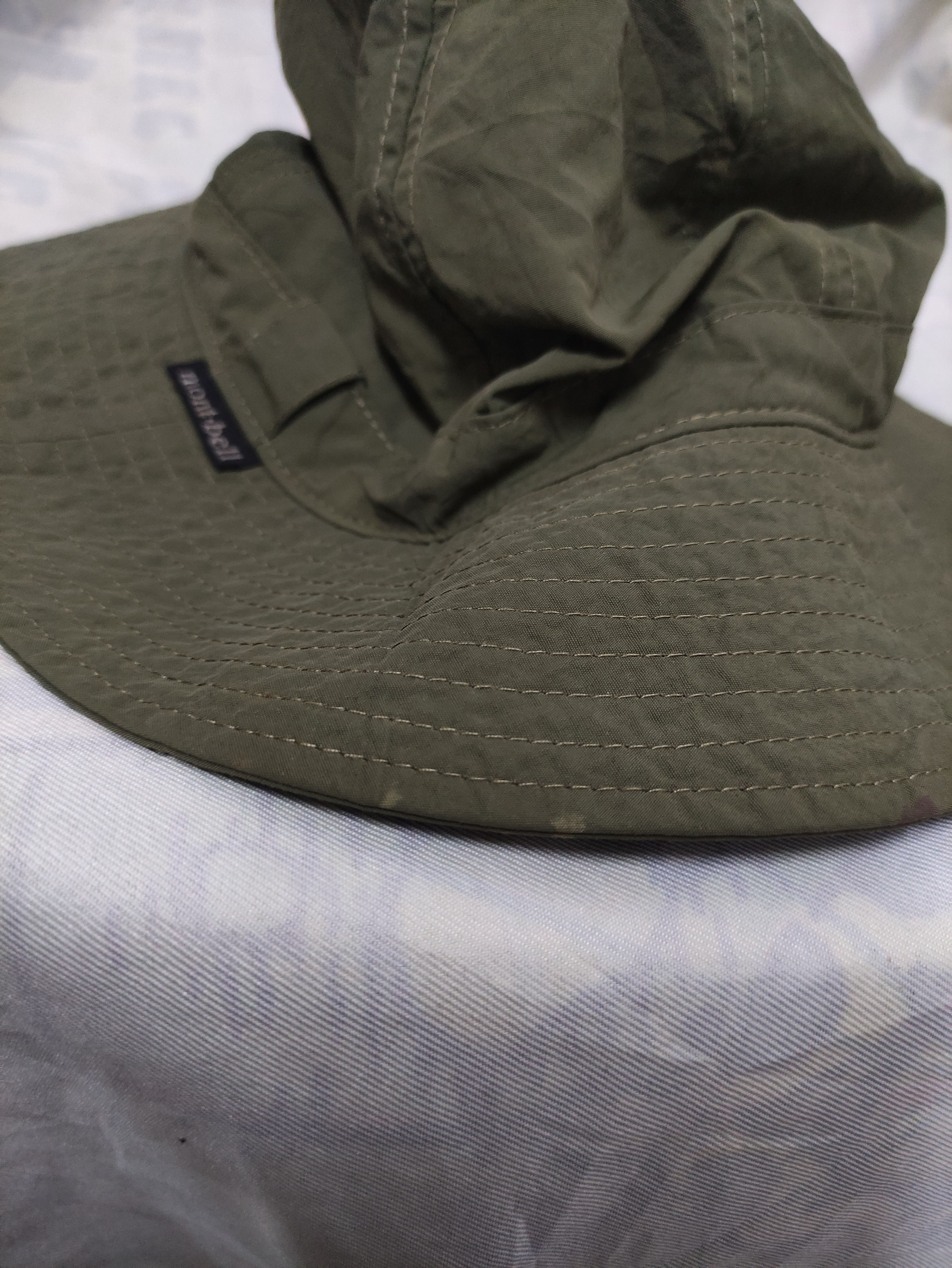 Montbell MONTBELL NYLON VINTAGE BUCKET HAT OLIVE GREEN Size ONE SIZE - 9 Thumbnail