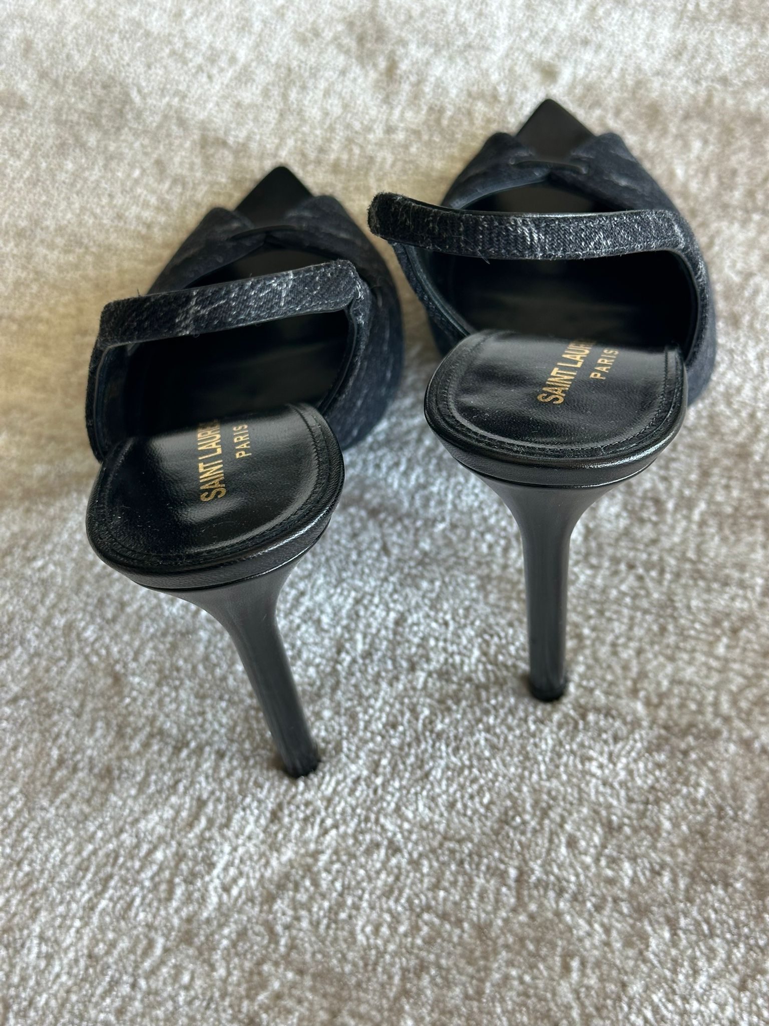 Yves Saint Laurent (RRP $995) YSL Corrado Heels Size US 7 / IT 37 - 5 Thumbnail