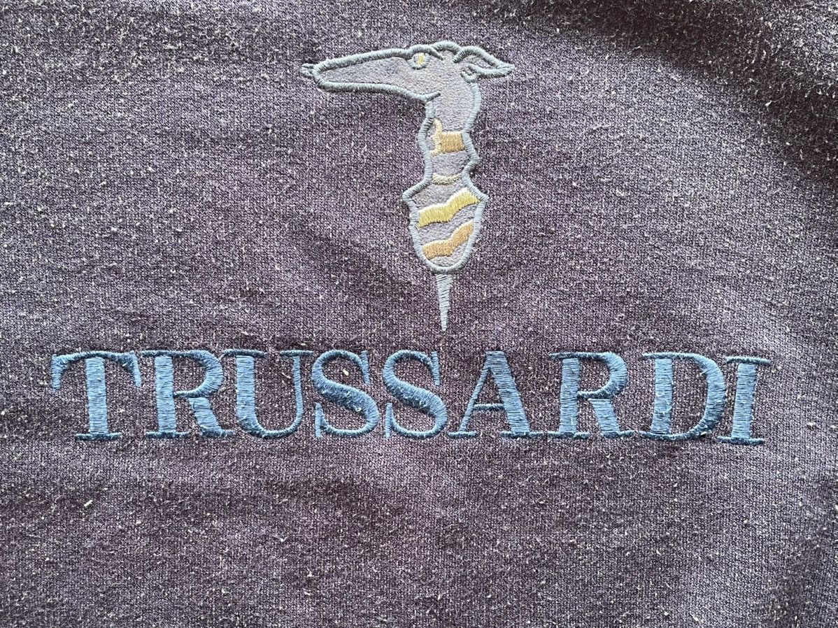Trussardi Vintage Trussardi Crewneck Sweatshirt Greyhound Logo Size US L / EU 52-54 / 3 - 3 Thumbnail