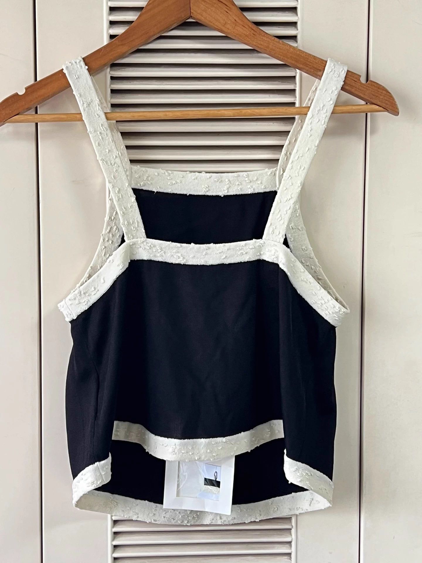 Chanel Chanel Black & White Colorblock Tank Top 34 NWT Size XS / US 0-2 / IT 36-38 - 2 Thumbnail