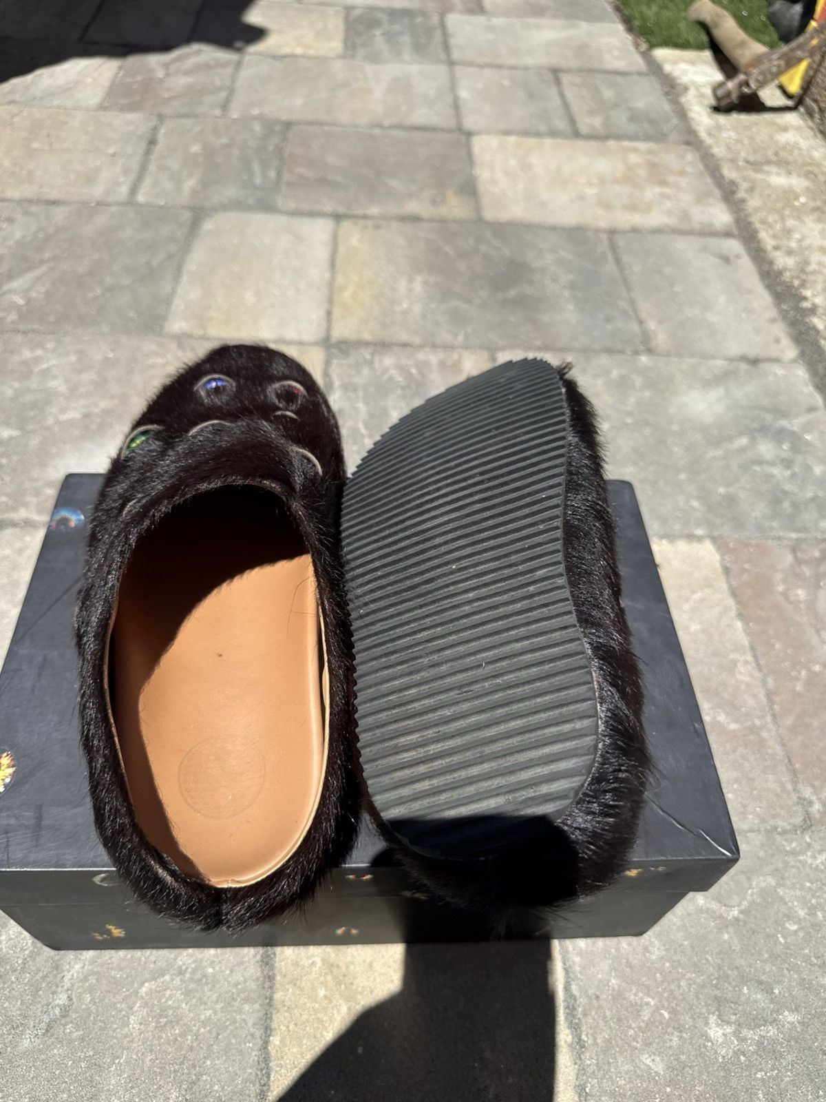 ESENES WORLDWIDE ESENES Brown Eyeball Mules Size US 9 / EU 42 - 4 Thumbnail