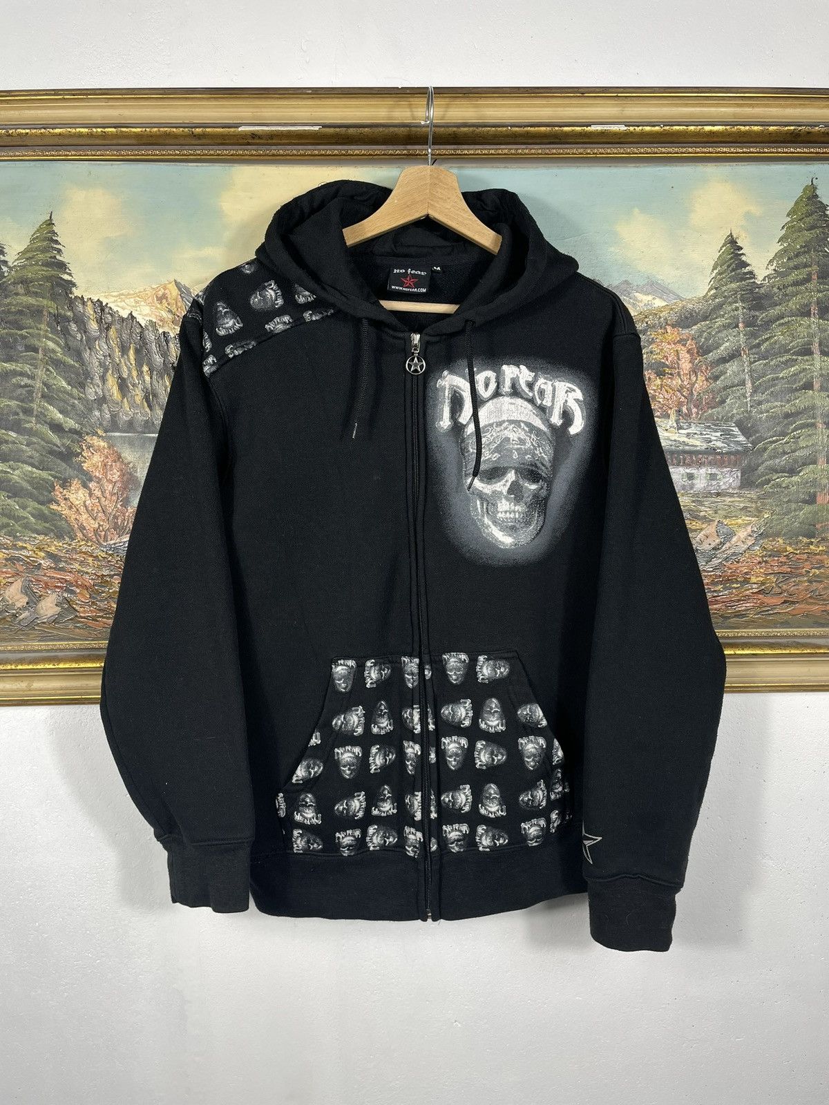 Affliction × No Fear × Vintage No Fear retro 00s hoodie affliction cyber grunge swag opium Size US M / EU 48-50 / 2 - 1 Thumbnail