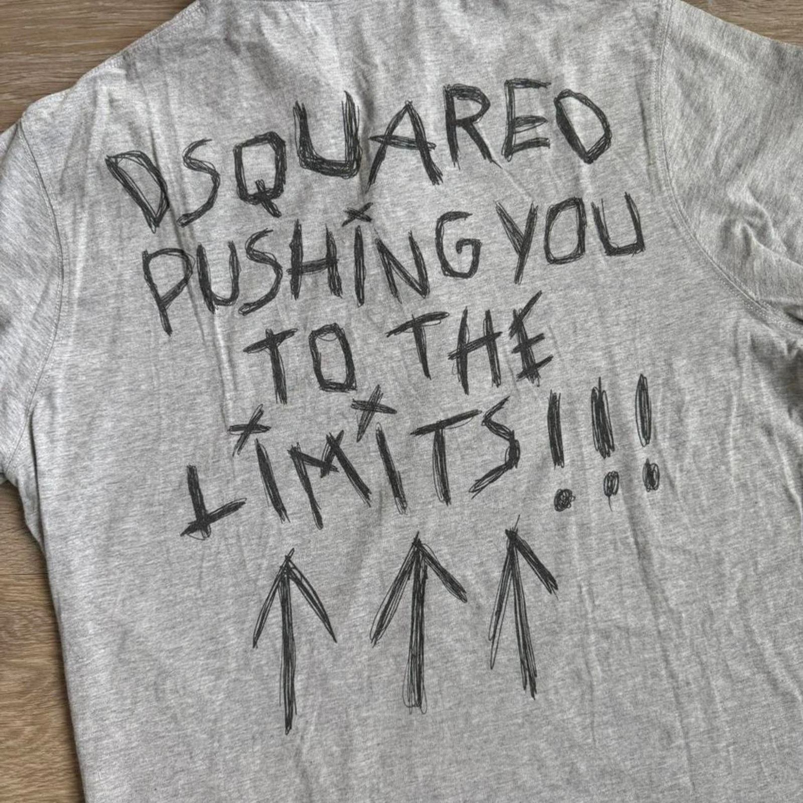 Dsquared2 Dsquared2 "Pushing You to the Limits" Back Print Polo Grey Size US M / EU 48-50 / 2 - 3 Thumbnail