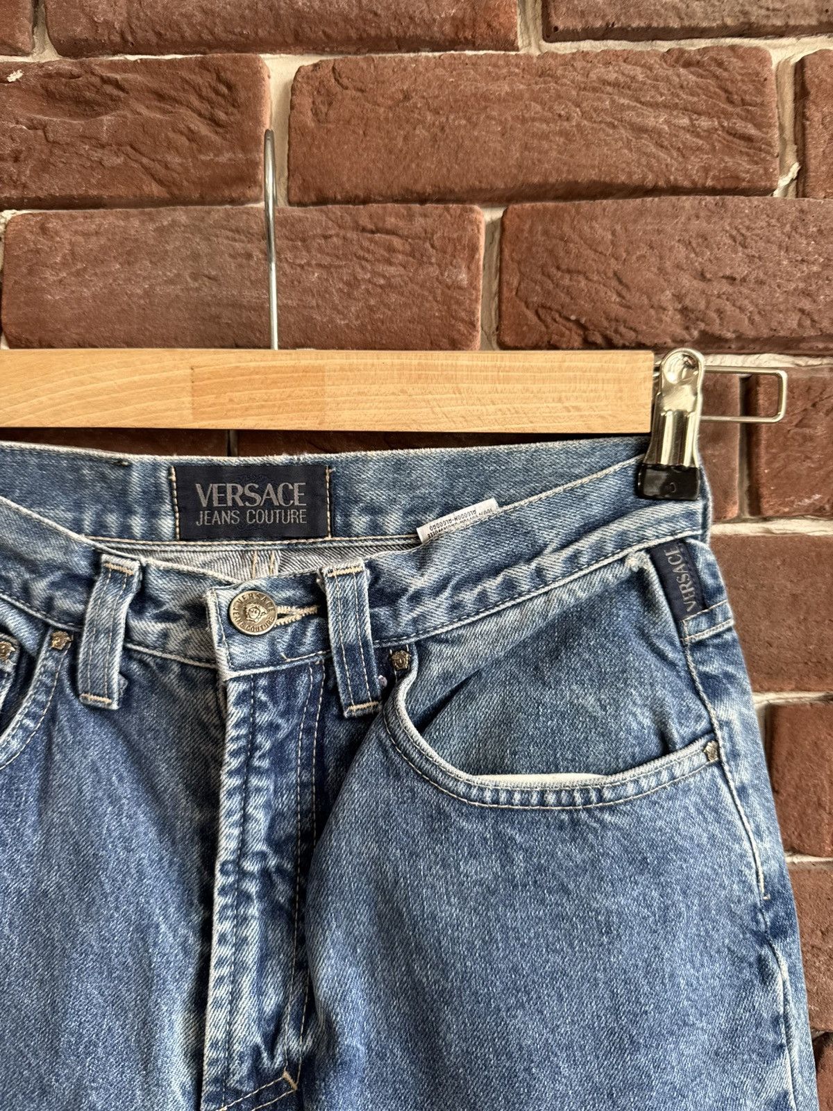 Versace Versace Jeans Couture Vintage Y2k Denim Pans Hype Washed Size US 26 / EU 42 - 6 Thumbnail