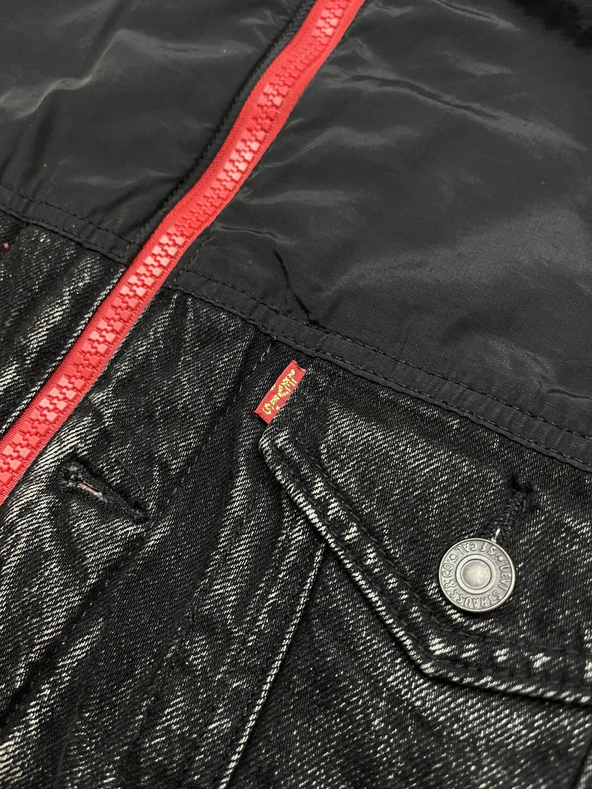 Levi's Levi’s Premium Hybrid Denim Trucker Jacket Size US L / EU 52-54 / 3 - 3 Thumbnail