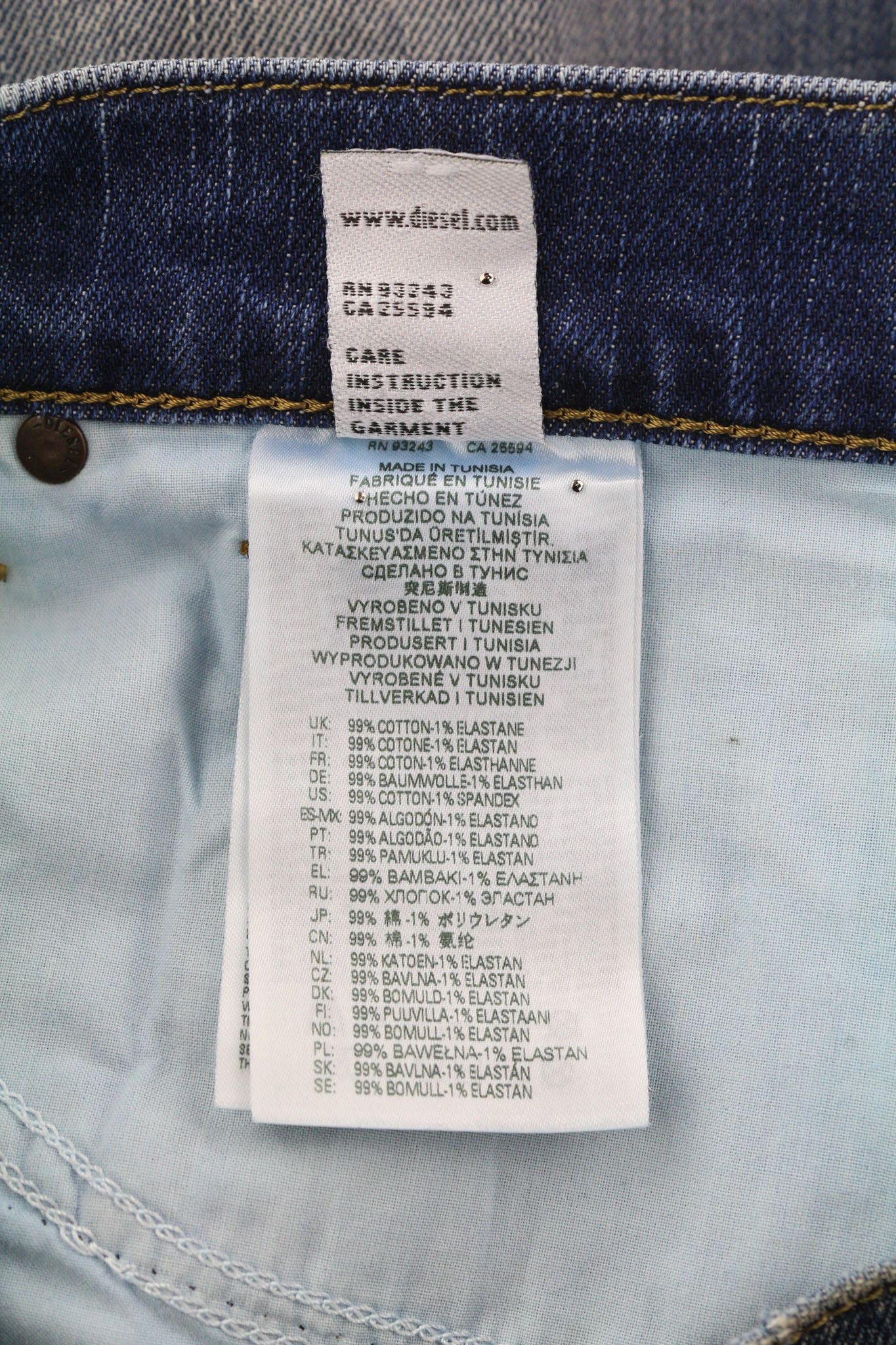 Diesel D-FINING Z9A05 W30/L32 Stretch Blue Denim 40425 Size US 30 / EU 46 - 9 Thumbnail