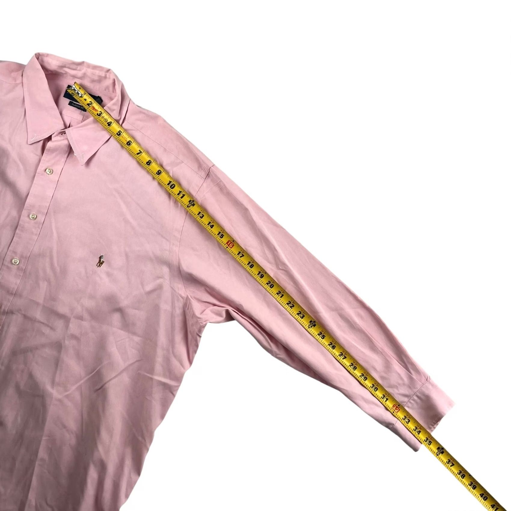 Ralph Lauren Ralph Lauren Shirt Men's Button-Down Pink Cotton Blend 3XLB Size US XXL / EU 58 / 5 - 5 Thumbnail