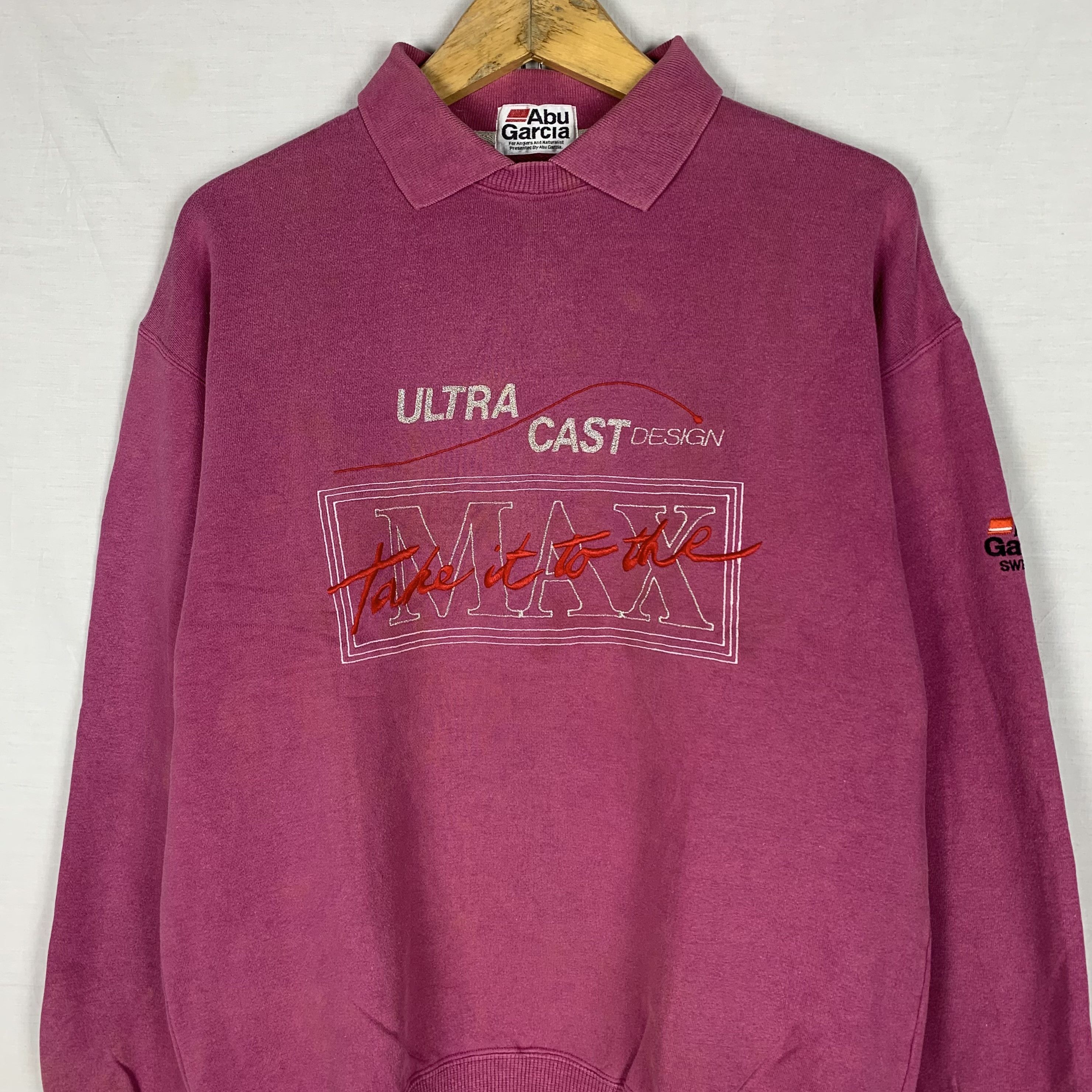 Vintage Vintage Abu Garcia Sweatshirt Collared Crewneck Size US M / EU 48-50 / 2 - 2 Thumbnail