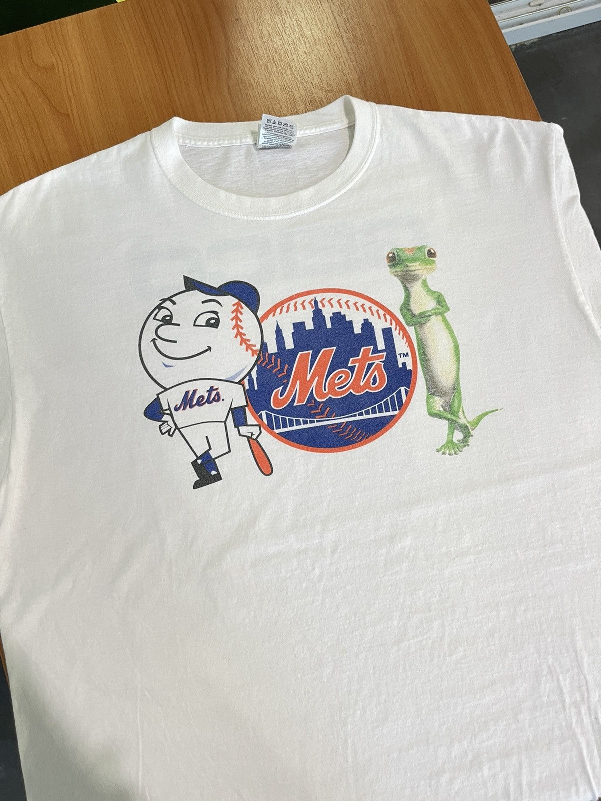 MLB New York Mets Mr. Met Geico Gecko Promo T Shirt XL Size US XL / EU 56 / 4 - 4 Thumbnail