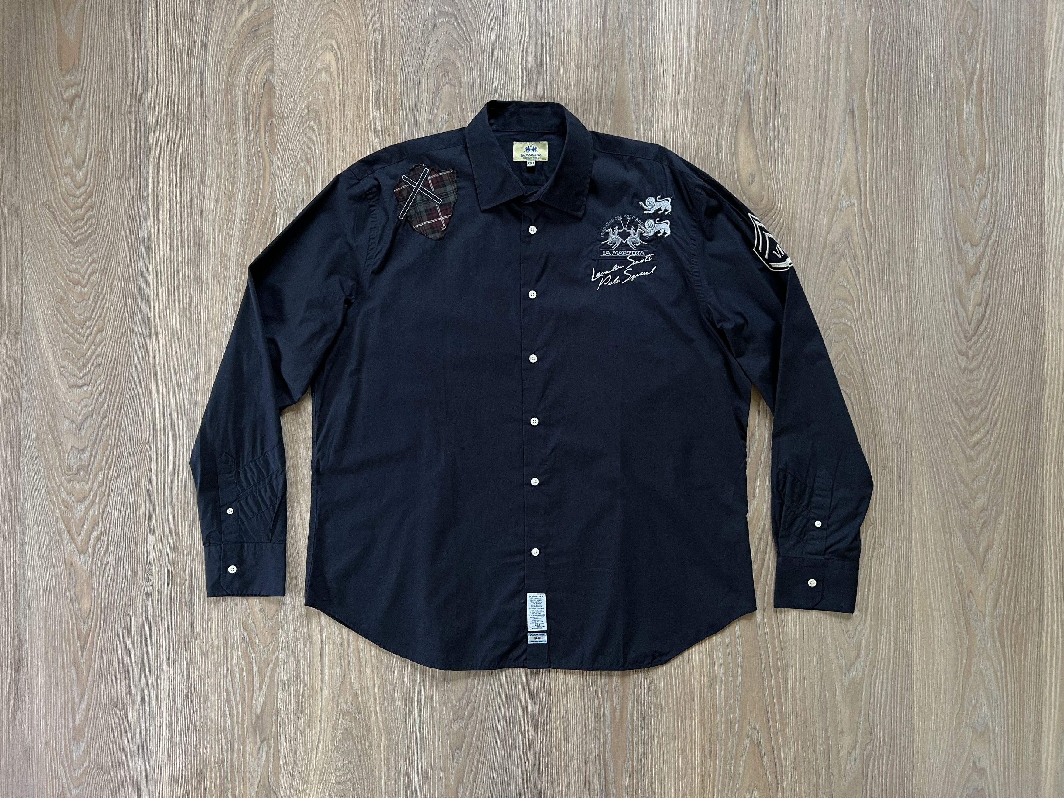 La Martina Black Long Sleeve Shirt