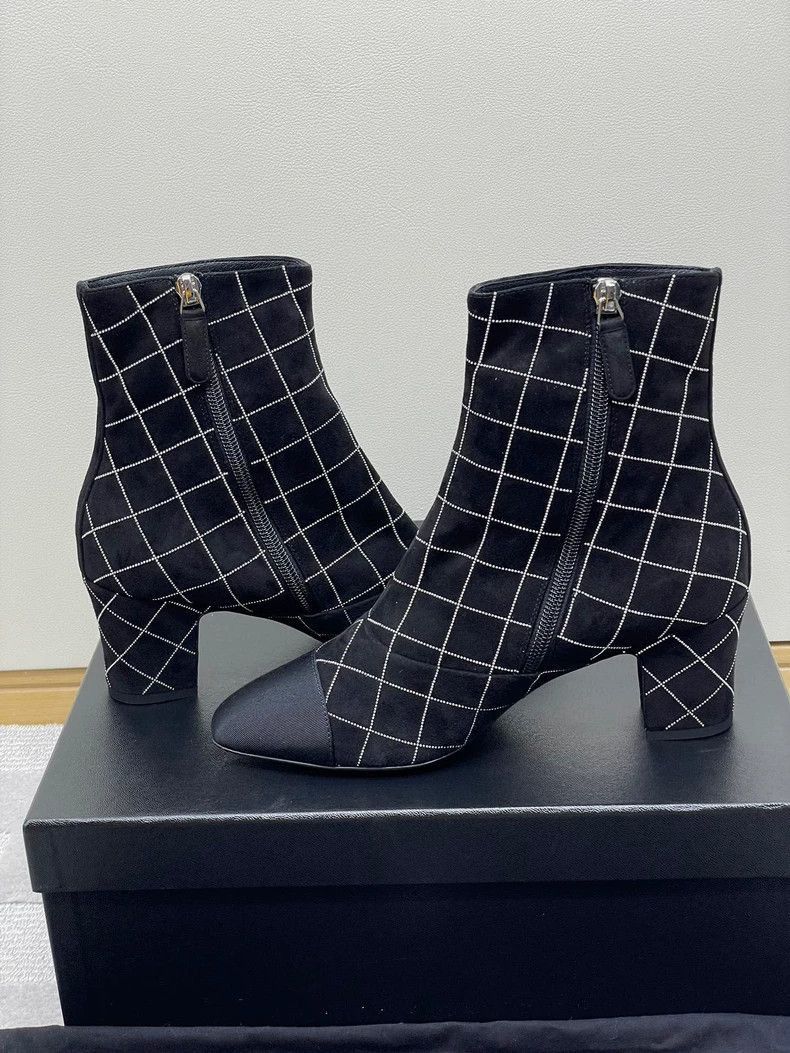 Chanel Chanel Bling Grid Short Boots -2505 Size US 6 / EU 39 - 6 Thumbnail