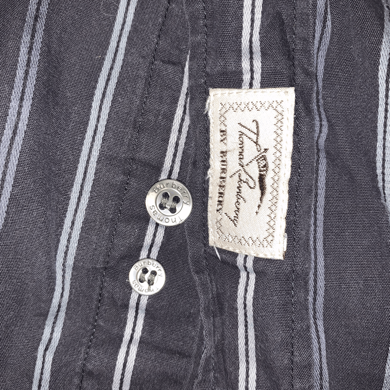 Burberry × Vintage Thomas Burberry striped shirt SS02 vtg Size US M / EU 48-50 / 2 - 5 Thumbnail