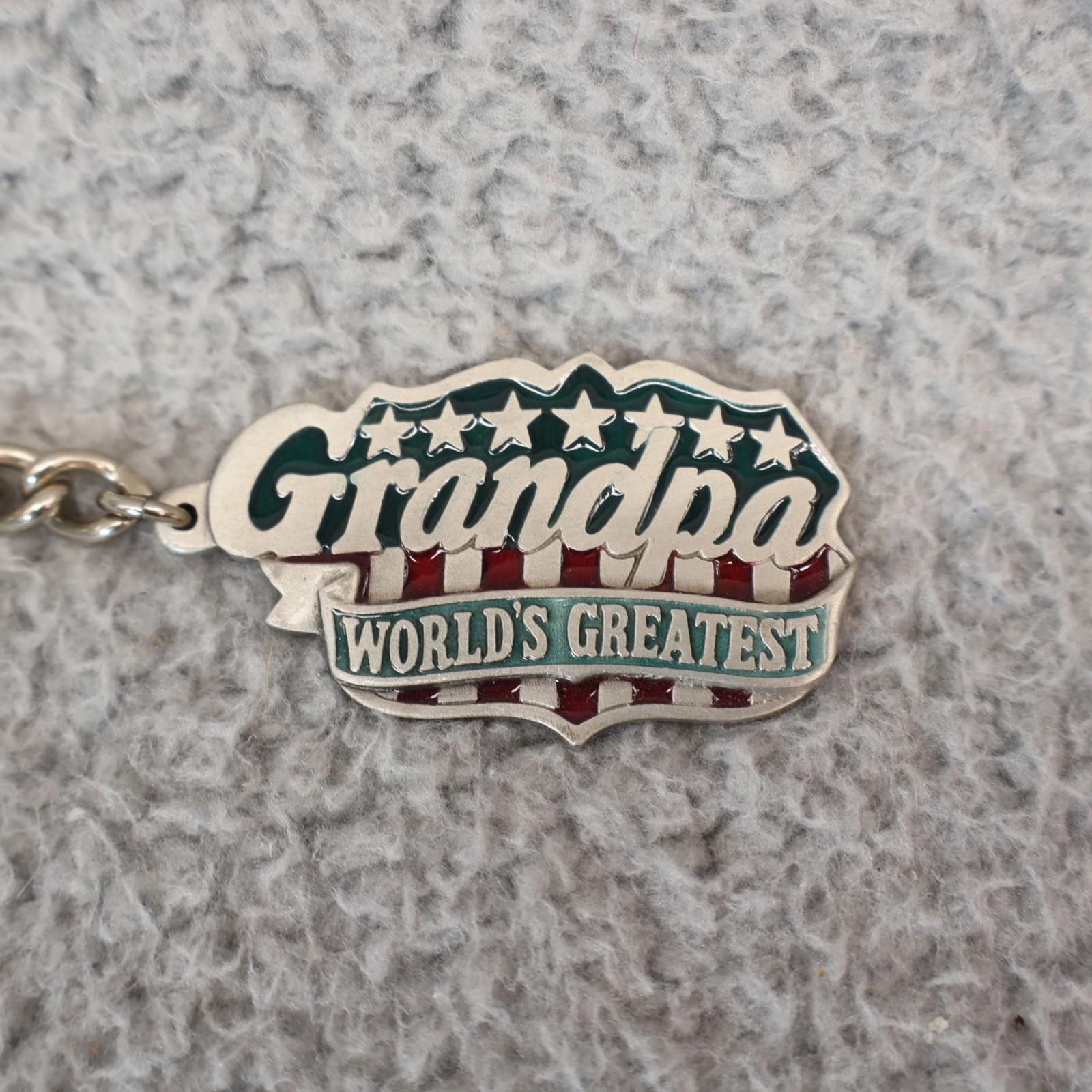 Other Grandpa Keychain Fine Pewter Made In USA 1987 Gift Stocking Size ONE SIZE - 2 Thumbnail