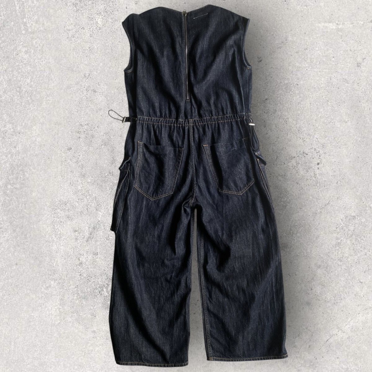 Maison Margiela MM6 Fall17 Denim Oversize Sleeveless Jumpsuit Size 28" / US 6 / IT 42 - 4 Thumbnail