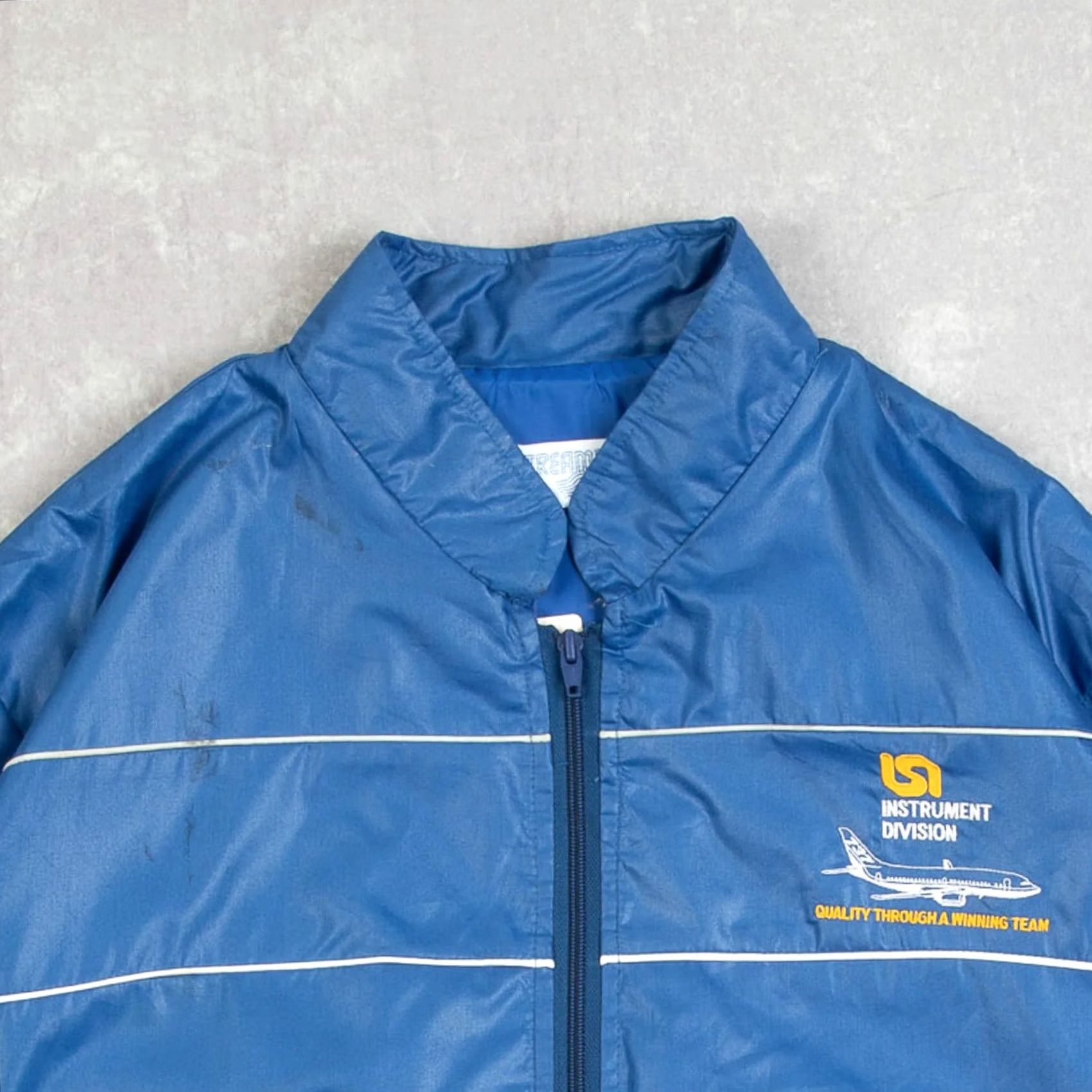 X-LARGE Vintage Unbranded BNWT Full Zip Bomber Jacket Men’s 1980s Blue XS? Size US XL / EU 56 / 4 - 3 Thumbnail