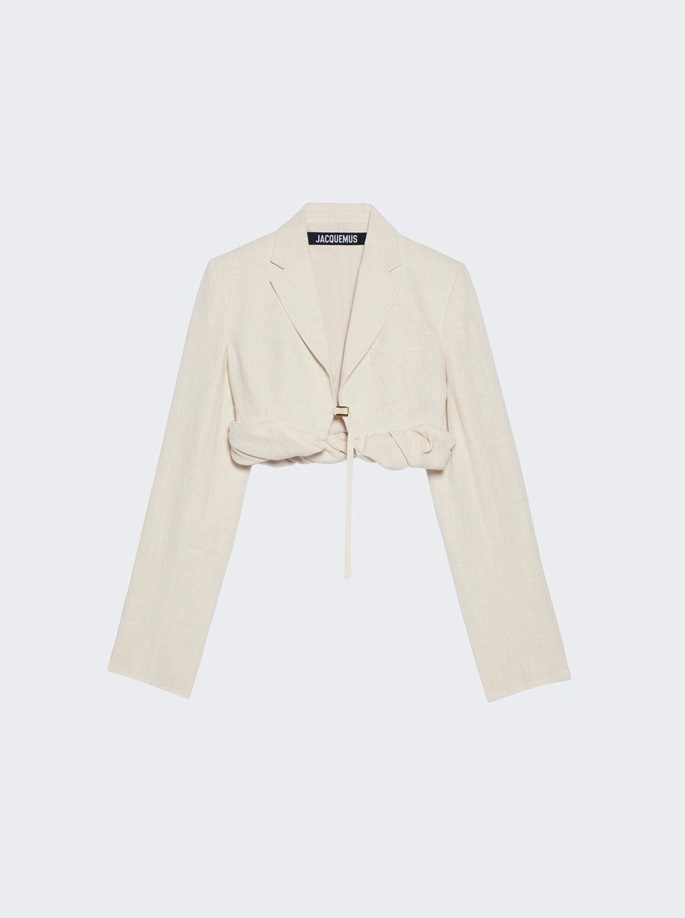 Jacquemus o1mle0824 La Veste Croissant in Off White Size S / US 4 / IT 40 - 1 Thumbnail