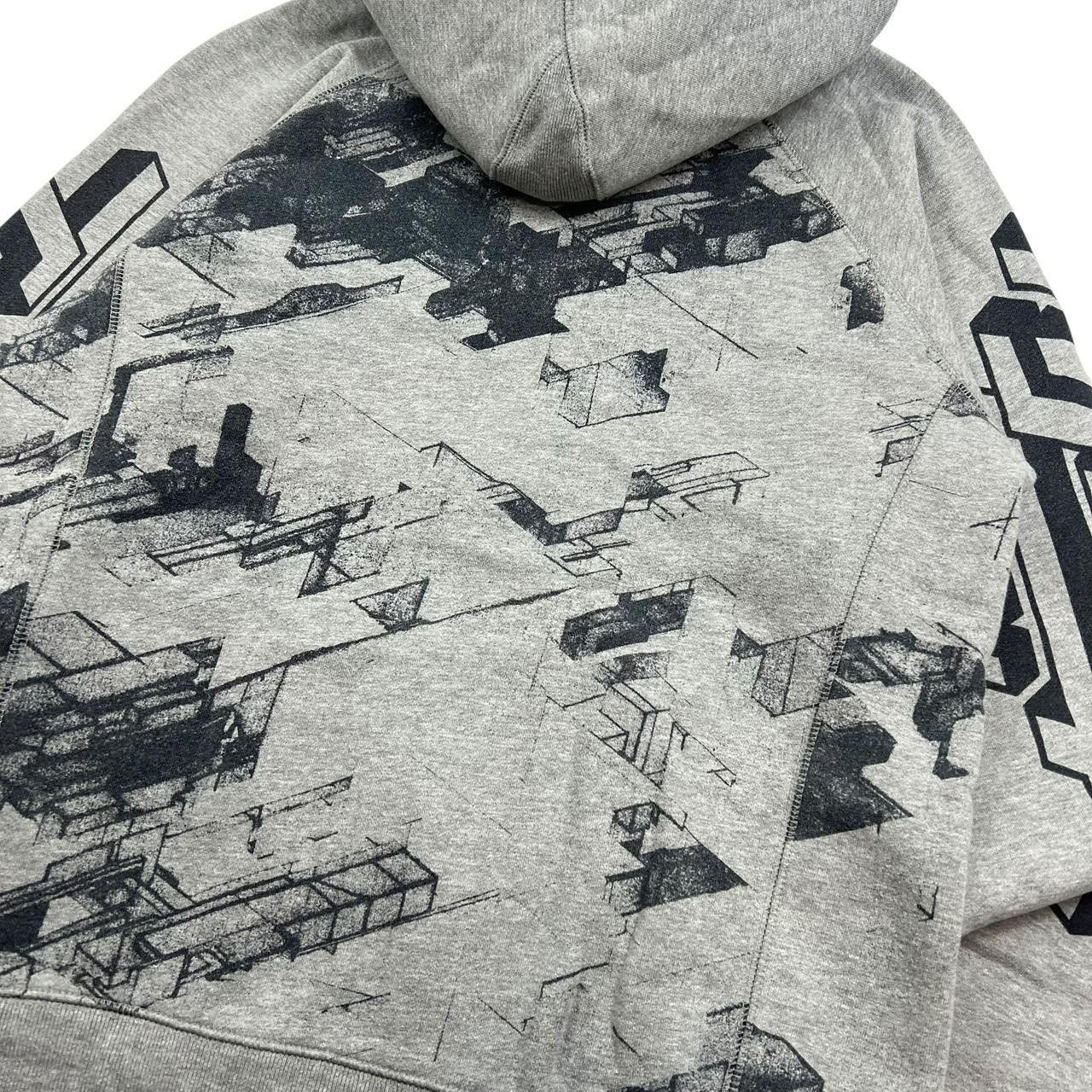 Stussy Vintage 2000s Stussy Delta Zip Up Geometric Hoodie - Medium Size US M / EU 48-50 / 2 - 6 Thumbnail