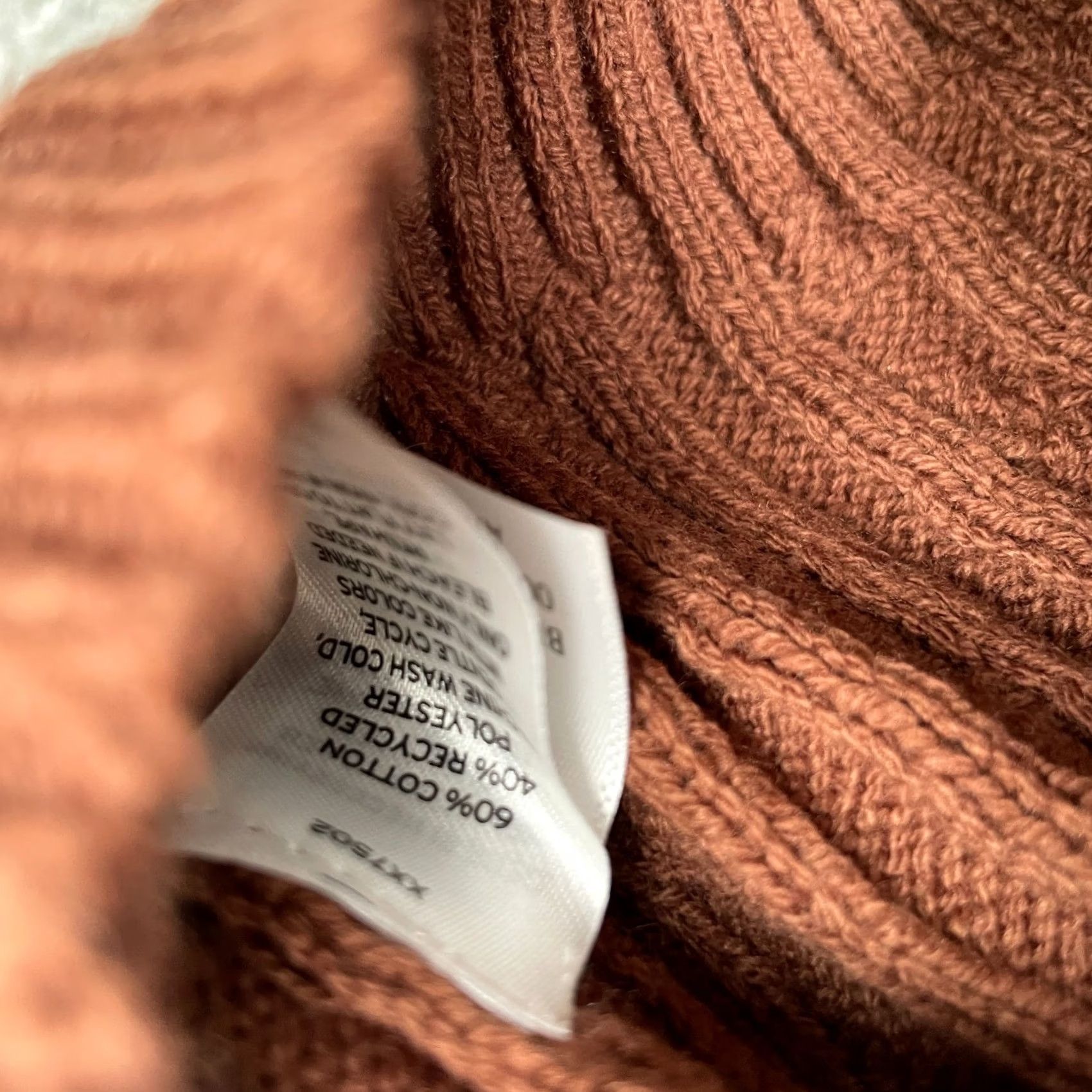 Nordstrom Nordstrom BP Sweater Womens M Brown Cable Knit V Neck Pullover Casual Fall Winter Knit Shirt Size M / US 6-8 / IT 42-44 - 6 Thumbnail