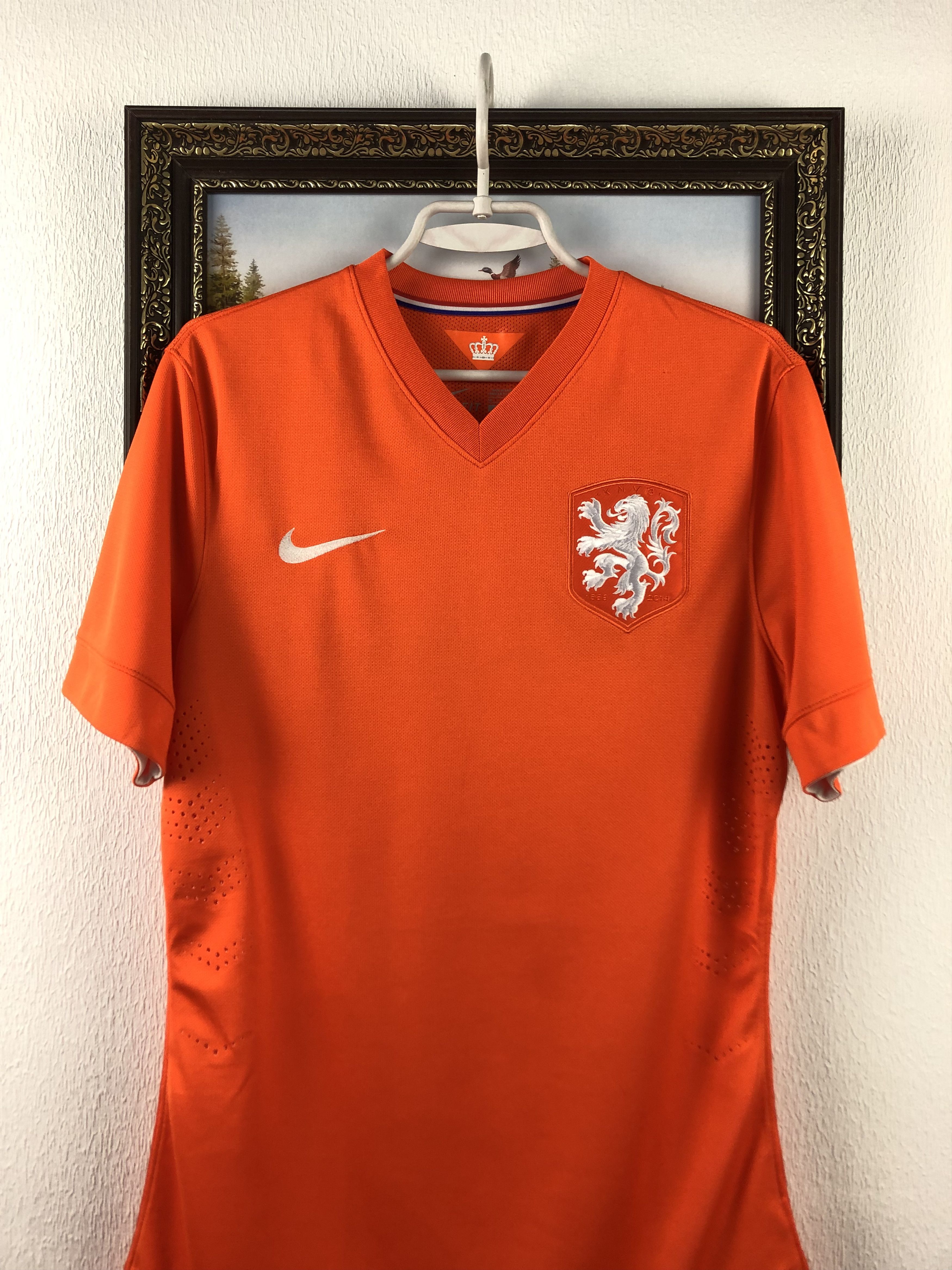 Nike Netherlands Holland shirt 2014 Soccer Player Issue Jersey Size US M / EU 48-50 / 2 - 2 Thumbnail