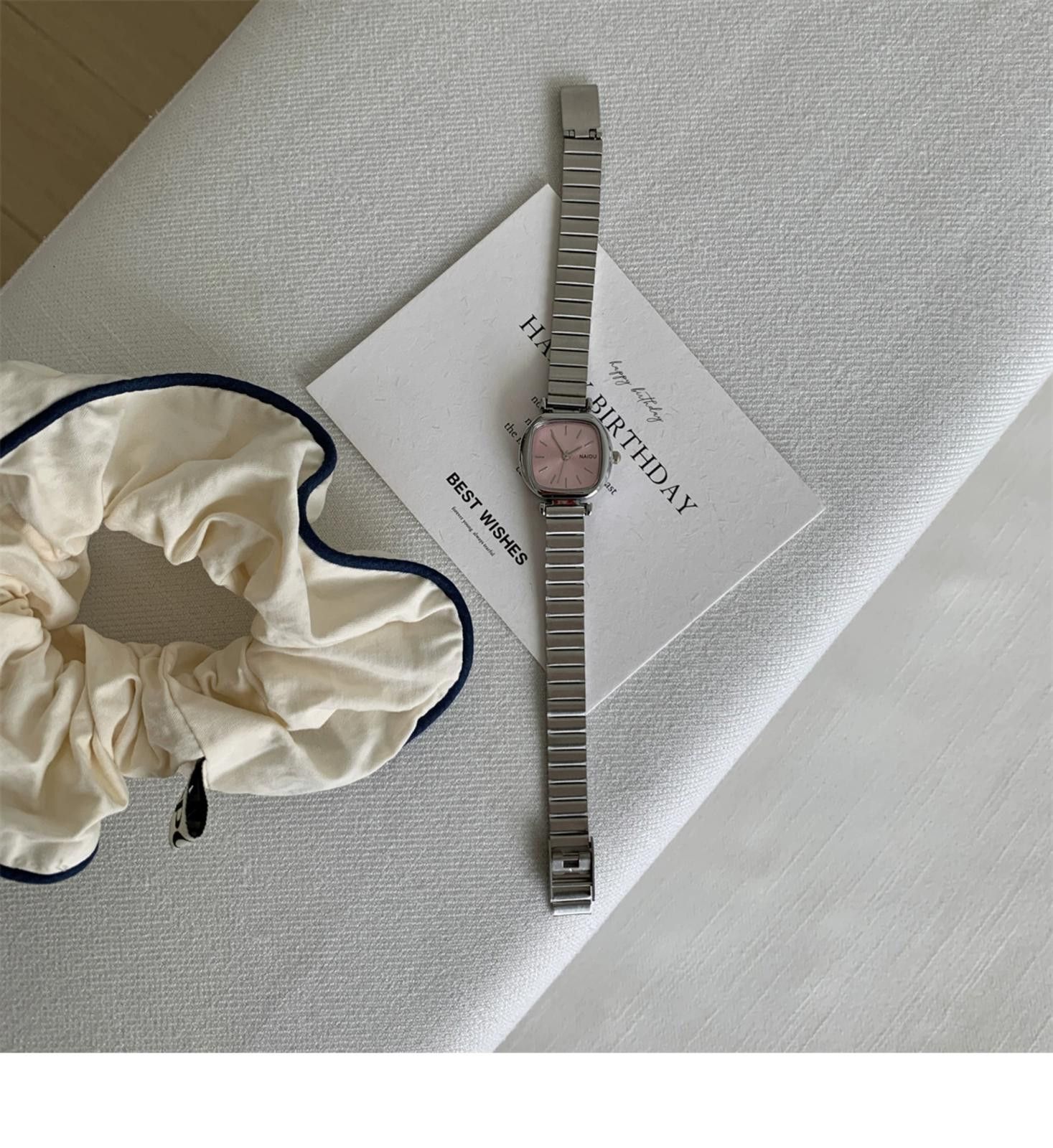 Jewelry Gold Square Face Fashion Watch, Elegant Gold Bracelet Size ONE SIZE - 8 Thumbnail