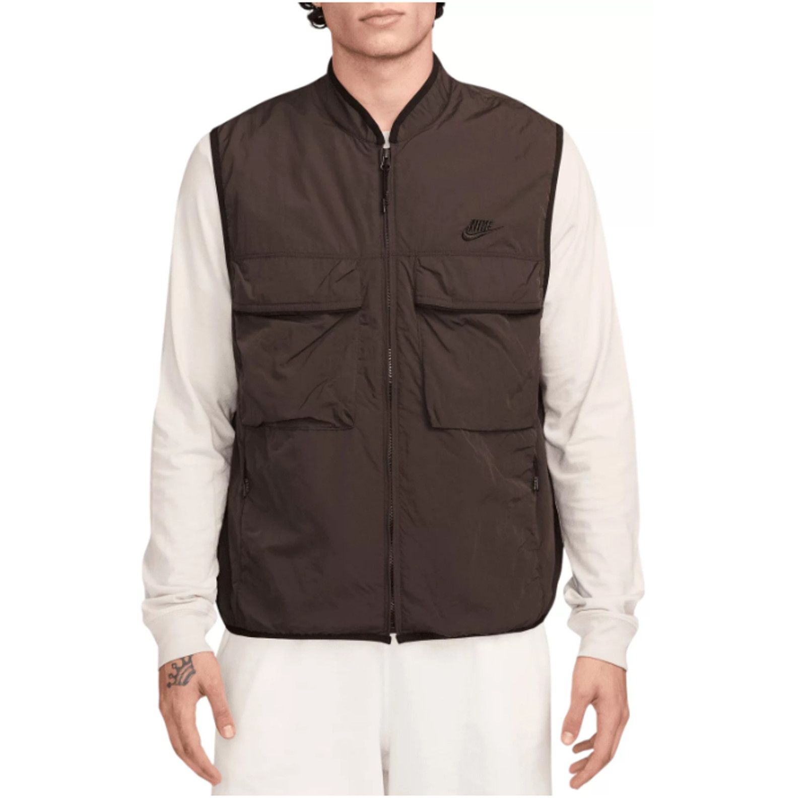 Nike Nike Vest Mens Medium Brown Baroque Tech Woven Utility Light Size US M / EU 48-50 / 2 - 1 Thumbnail