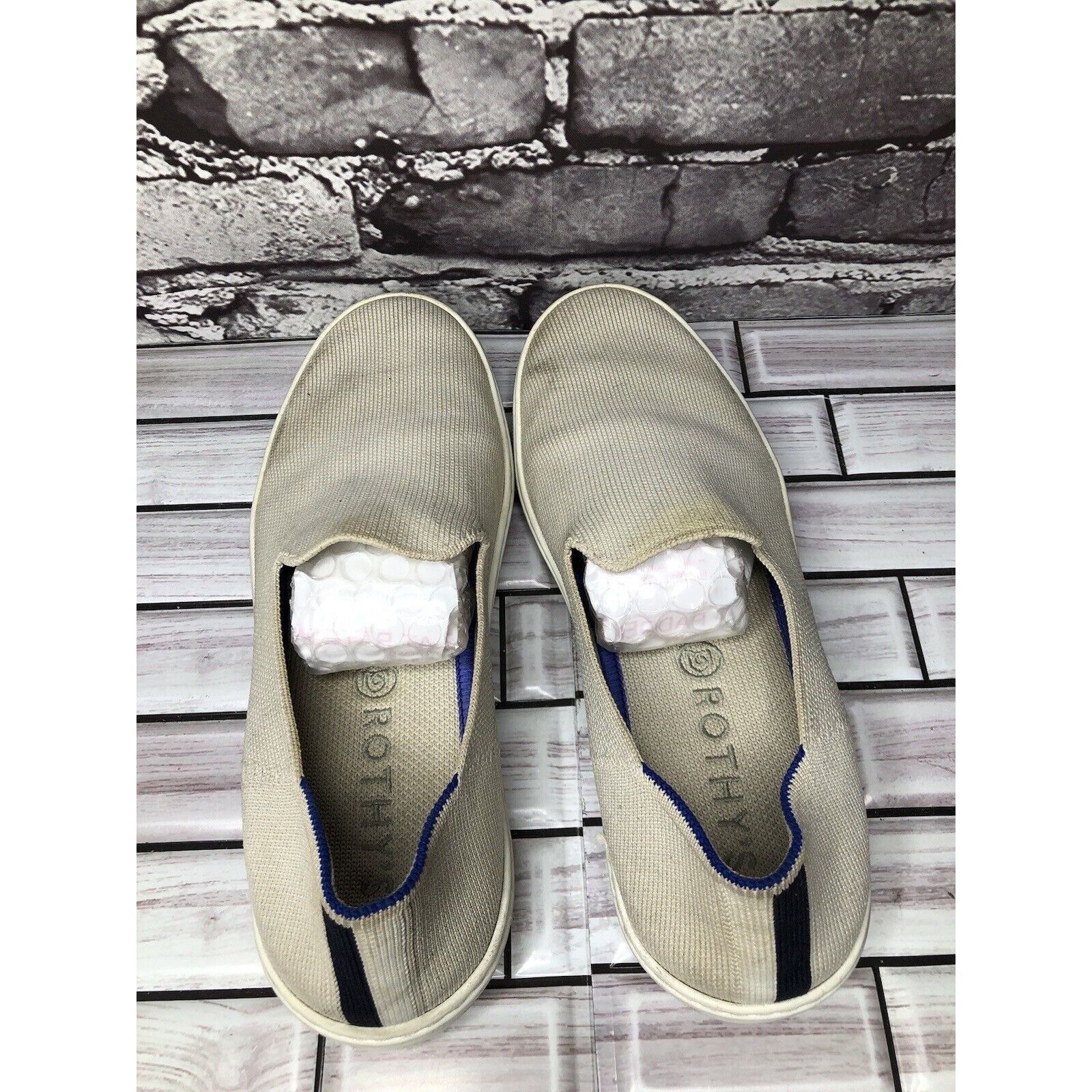 Other Rothy’s The Sneaker Ivory Knit Fabric Casual Comfort Shoes W Size US 8 / IT 38 - 11 Thumbnail