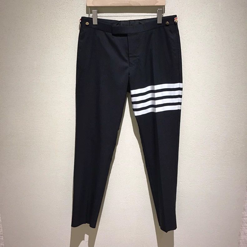Thom Browne Thom Browne Wool Classic Stripe Trousers - dmc Size US 30 / EU 46 - 1 Thumbnail
