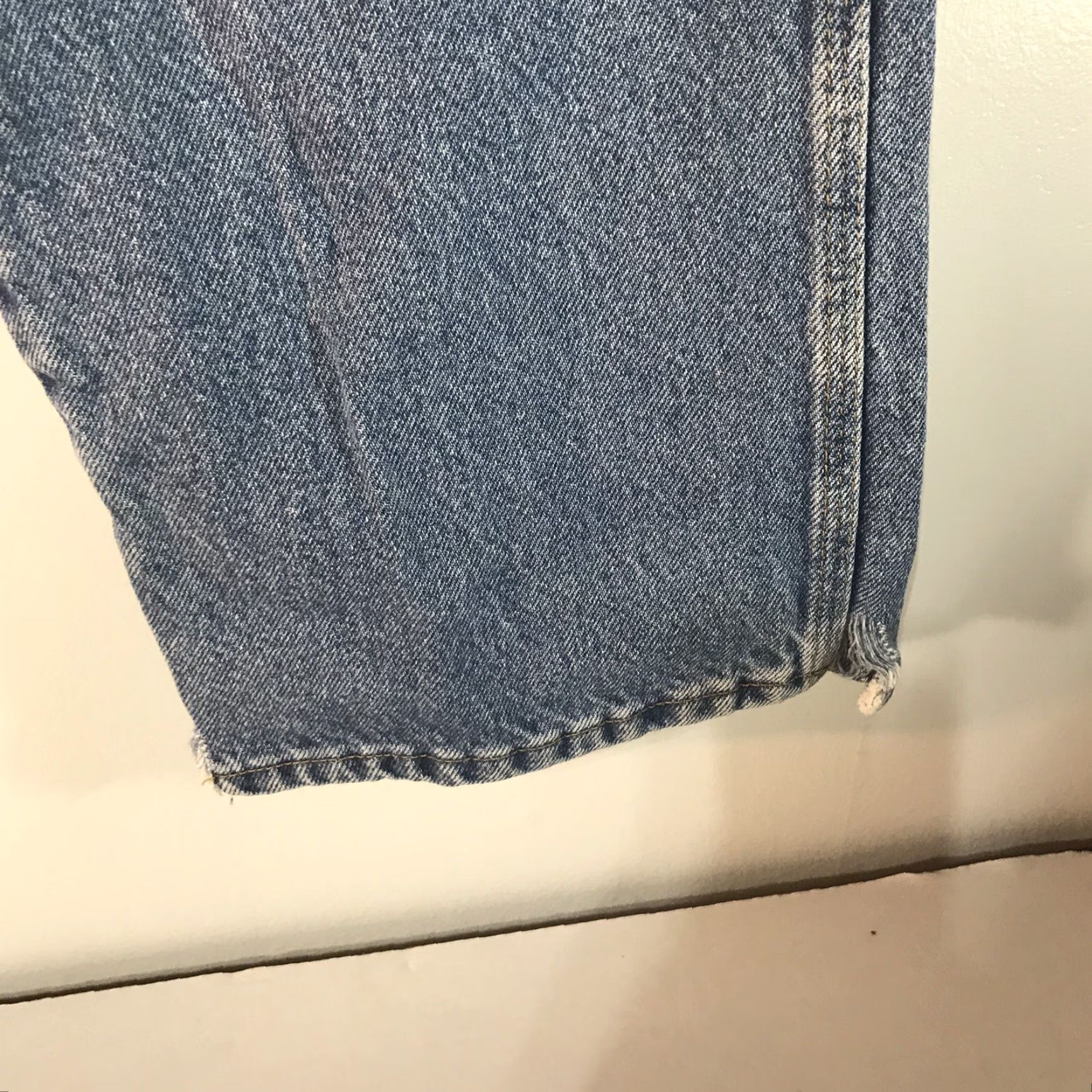 Vintage C.E. Schmidt Workwear Carpenter Jeans Men's Regular Fit 36x34 Light Wash Blue Denim Size US 36 / EU 52 - 5 Thumbnail