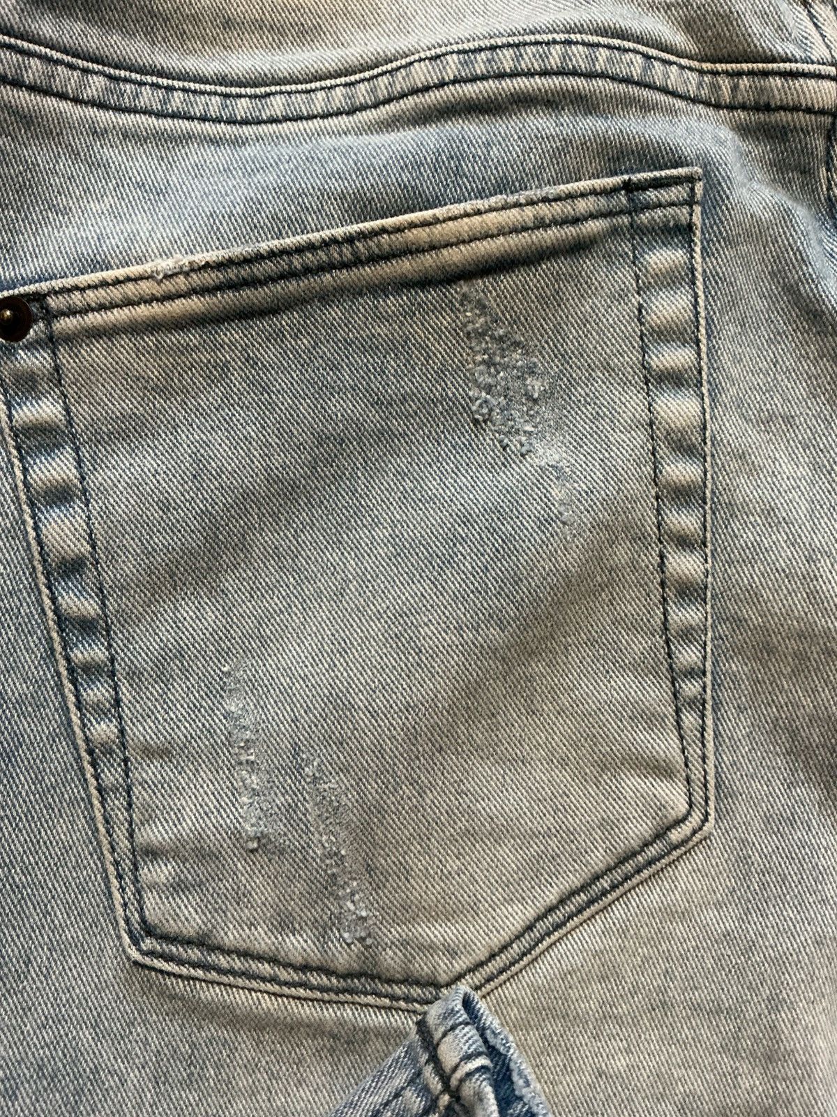 Ksubi $195 Ksubi Chitch Philly Distressed Button Fly Denim Jeans Size US 32 / EU 48 - 14 Thumbnail
