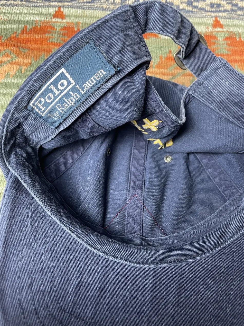 Polo Ralph Lauren Polo Ralph Lauren Rare Leather Baseball Hat cap Size ONE SIZE - 6 Thumbnail
