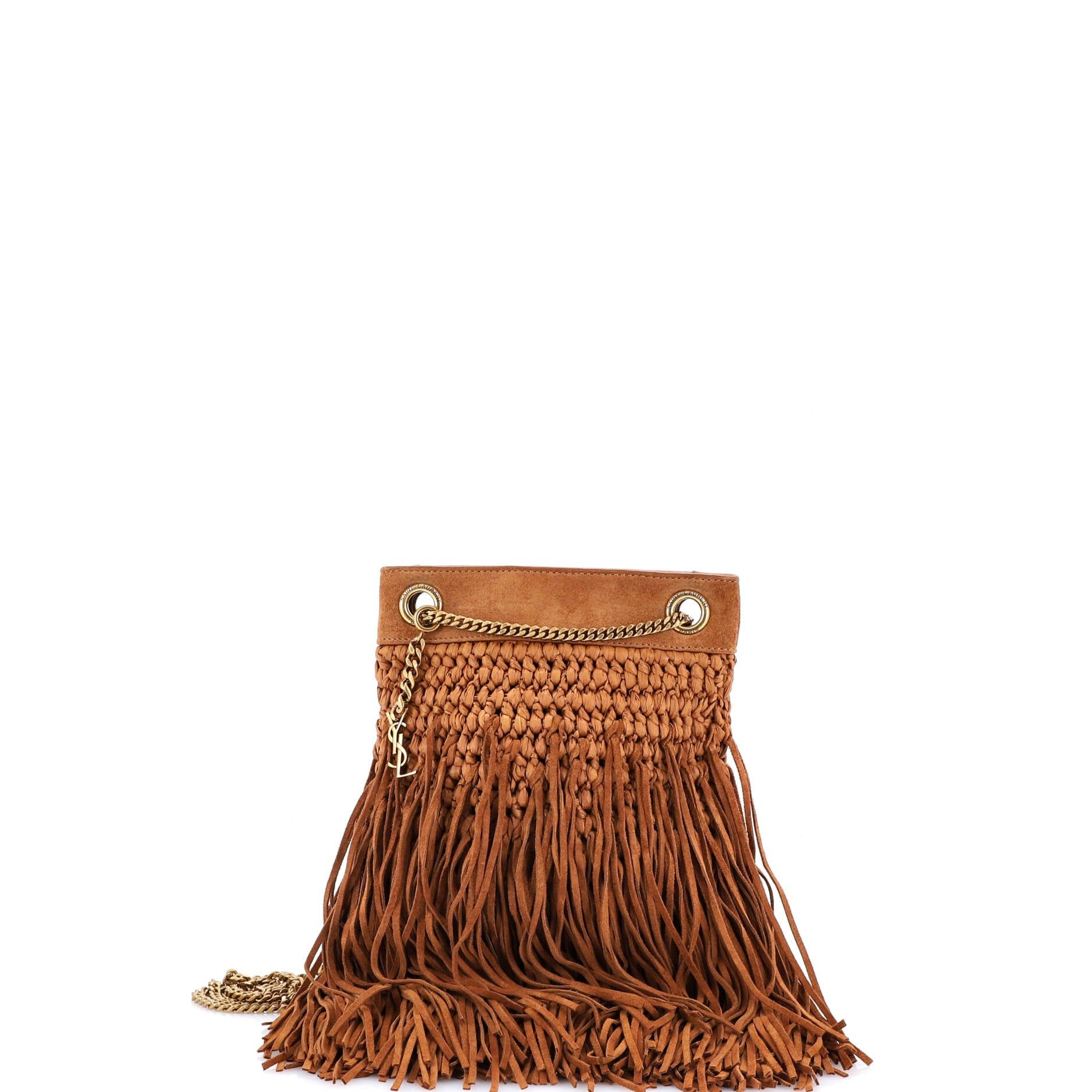 Saint Laurent Paris Grace Fringe Hobo Size ONE SIZE - 1 Thumbnail