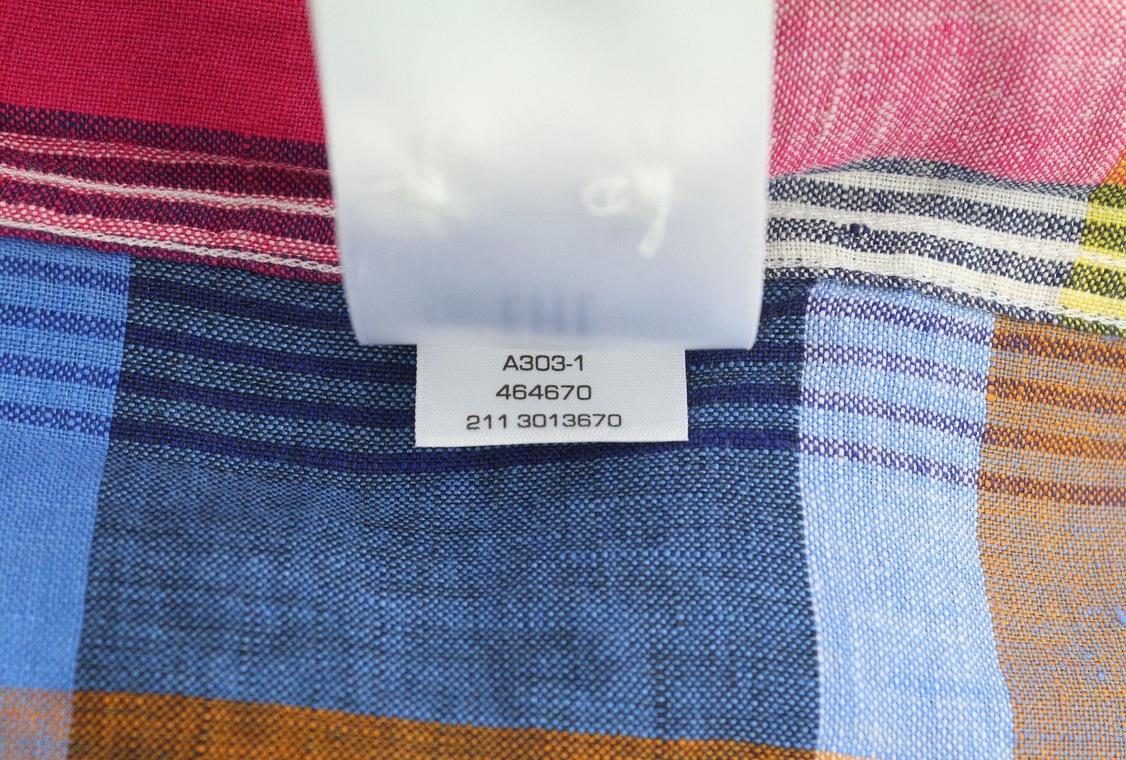 Gant MIXED PANEL LINEN MADRAS L Colourful Button-Down 87499 Size US L / EU 52-54 / 3 - 9 Thumbnail