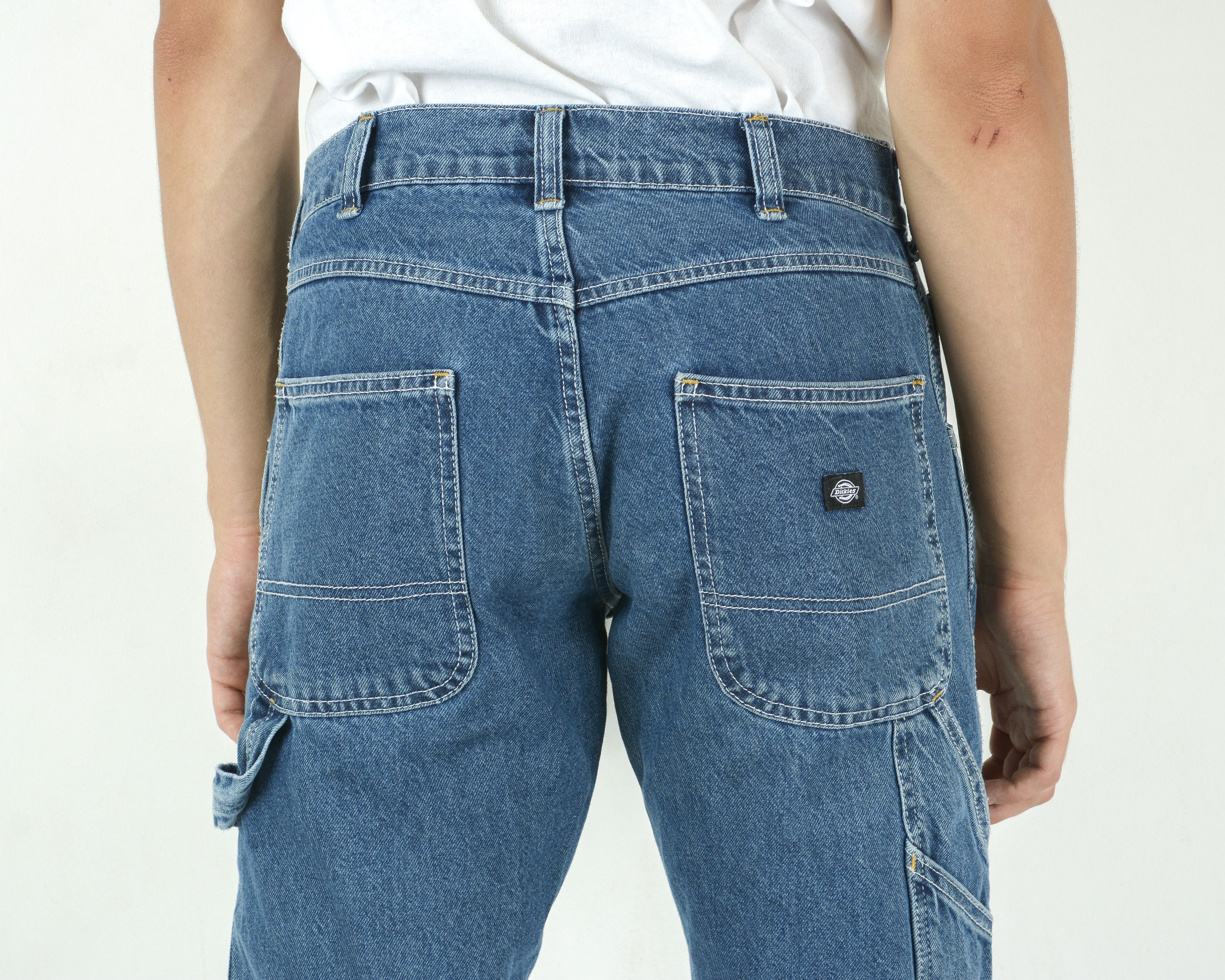 Dickies W31 L34 Slim Carpenter Cargo Jean Pants Multi Pocket Guild Size US 31 - 6 Thumbnail