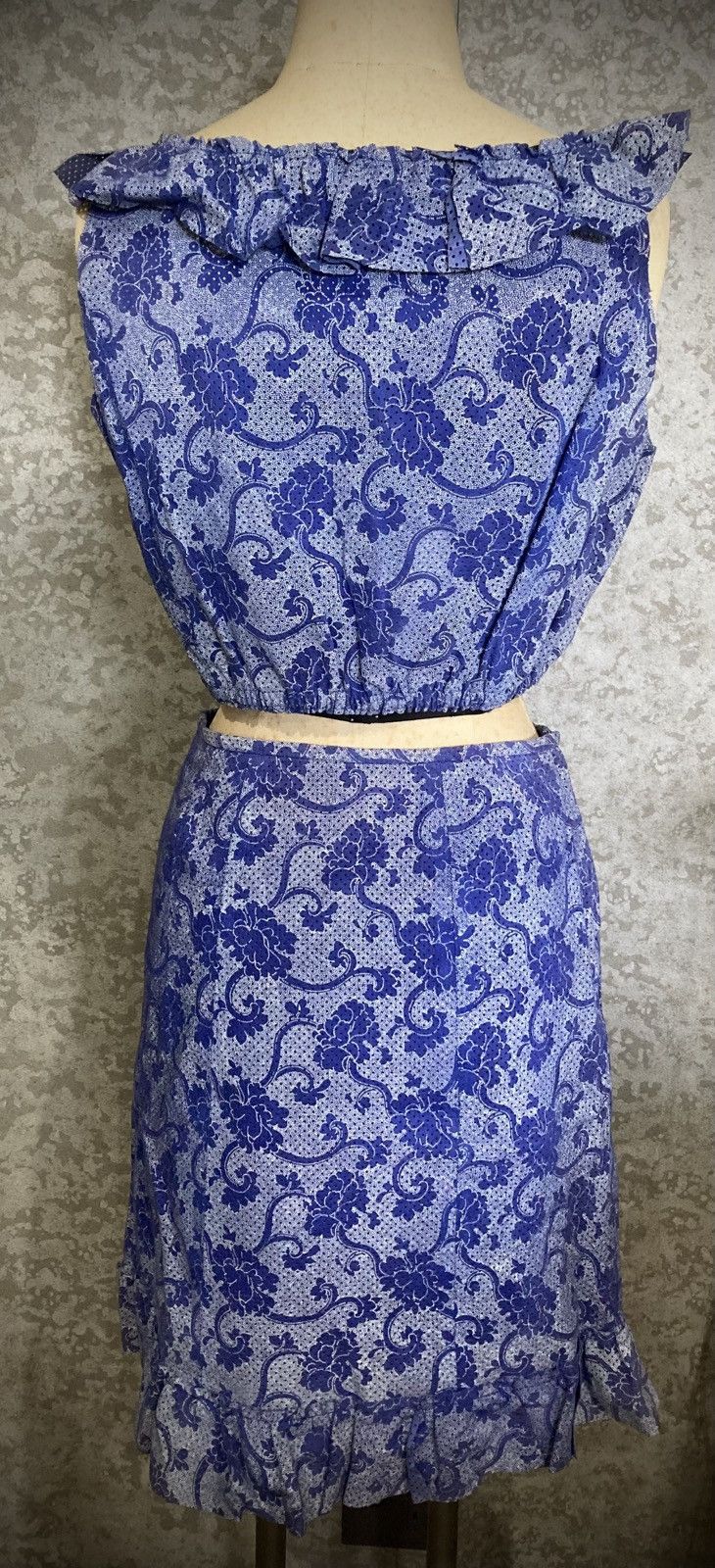 Japanese Brand Japanese Gal Style Real Leather Laser Cut Two Piece Set Size S / US 4 / IT 40 - 8 Thumbnail